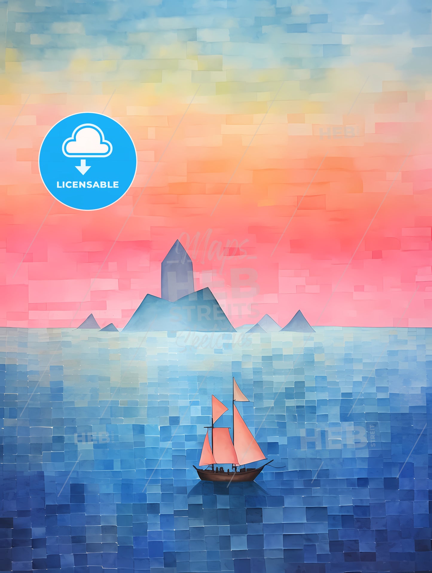 Painting Of A Sailboat In The Water