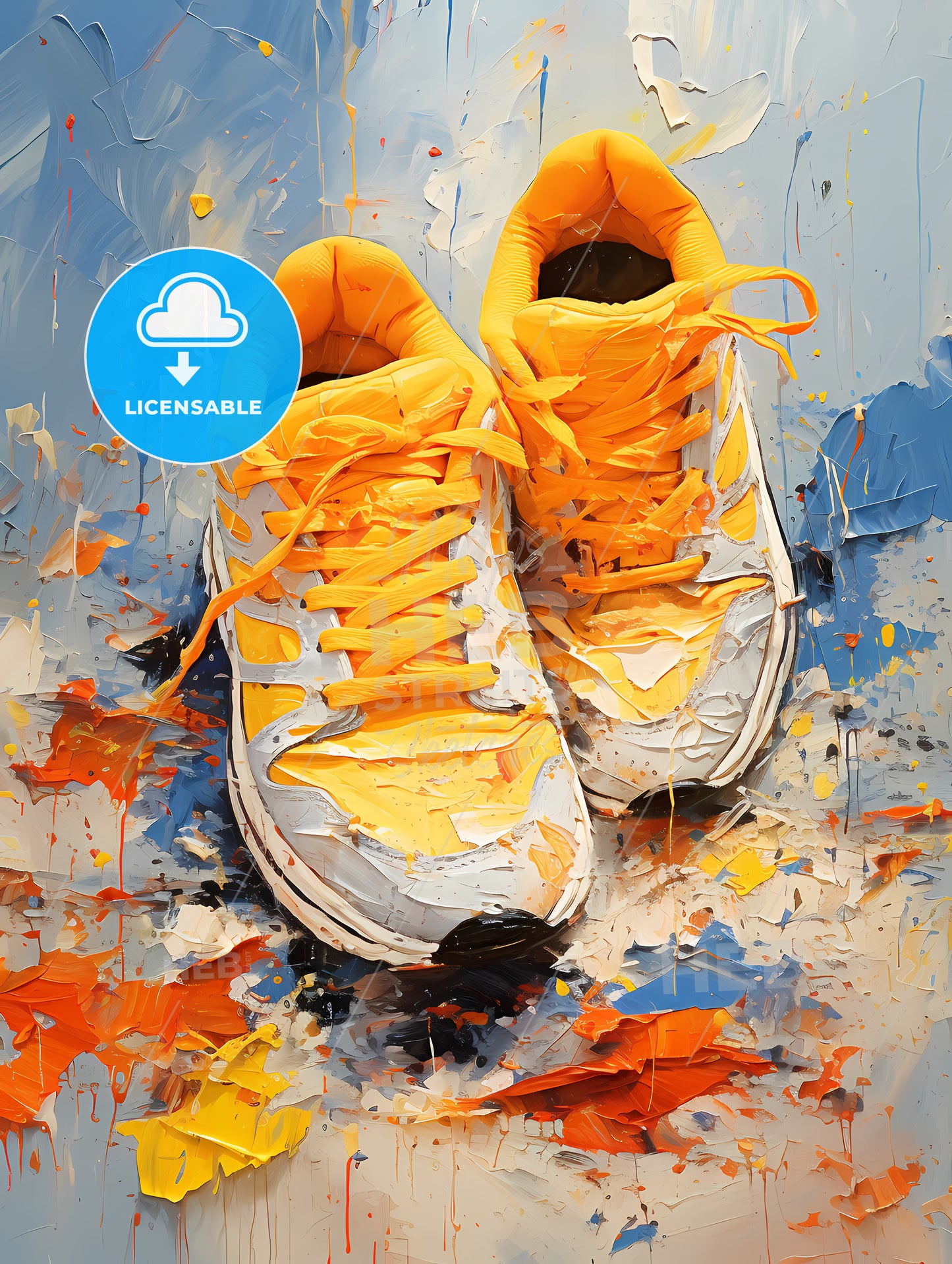 Pair Of Yellow Shoes