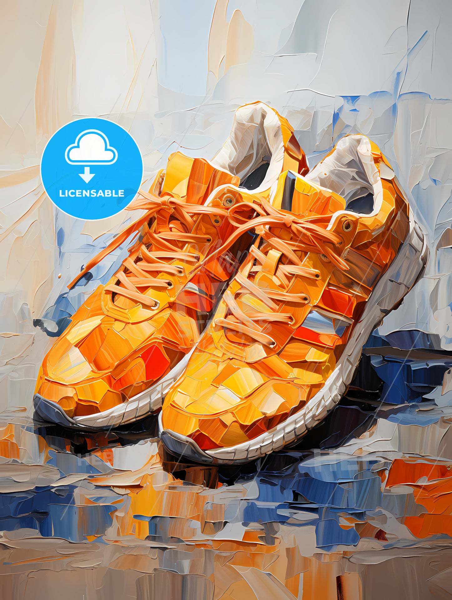 Pair Of Orange Shoes