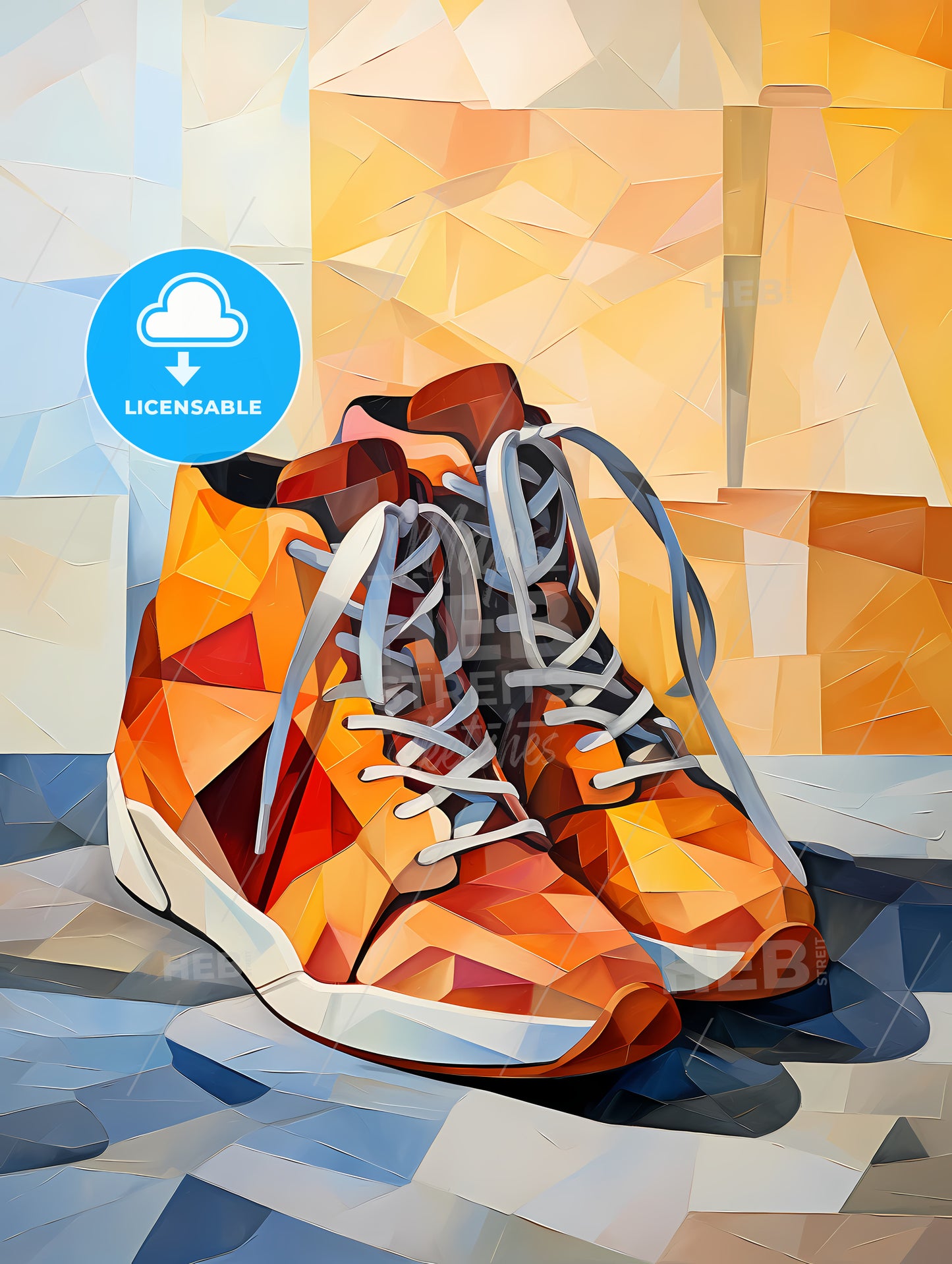 Pair Of Orange Shoes