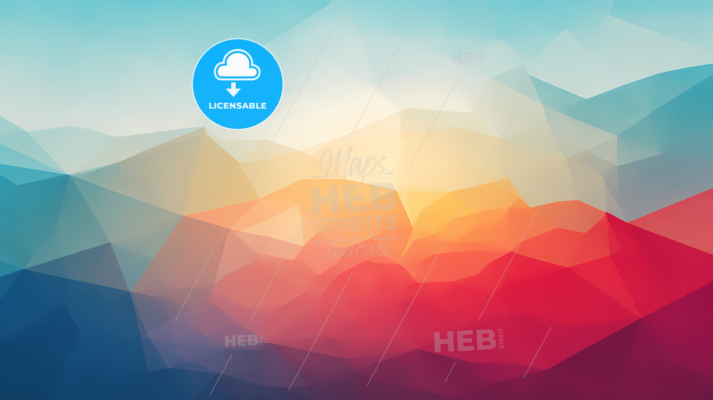 A Colorful Low Poly Background