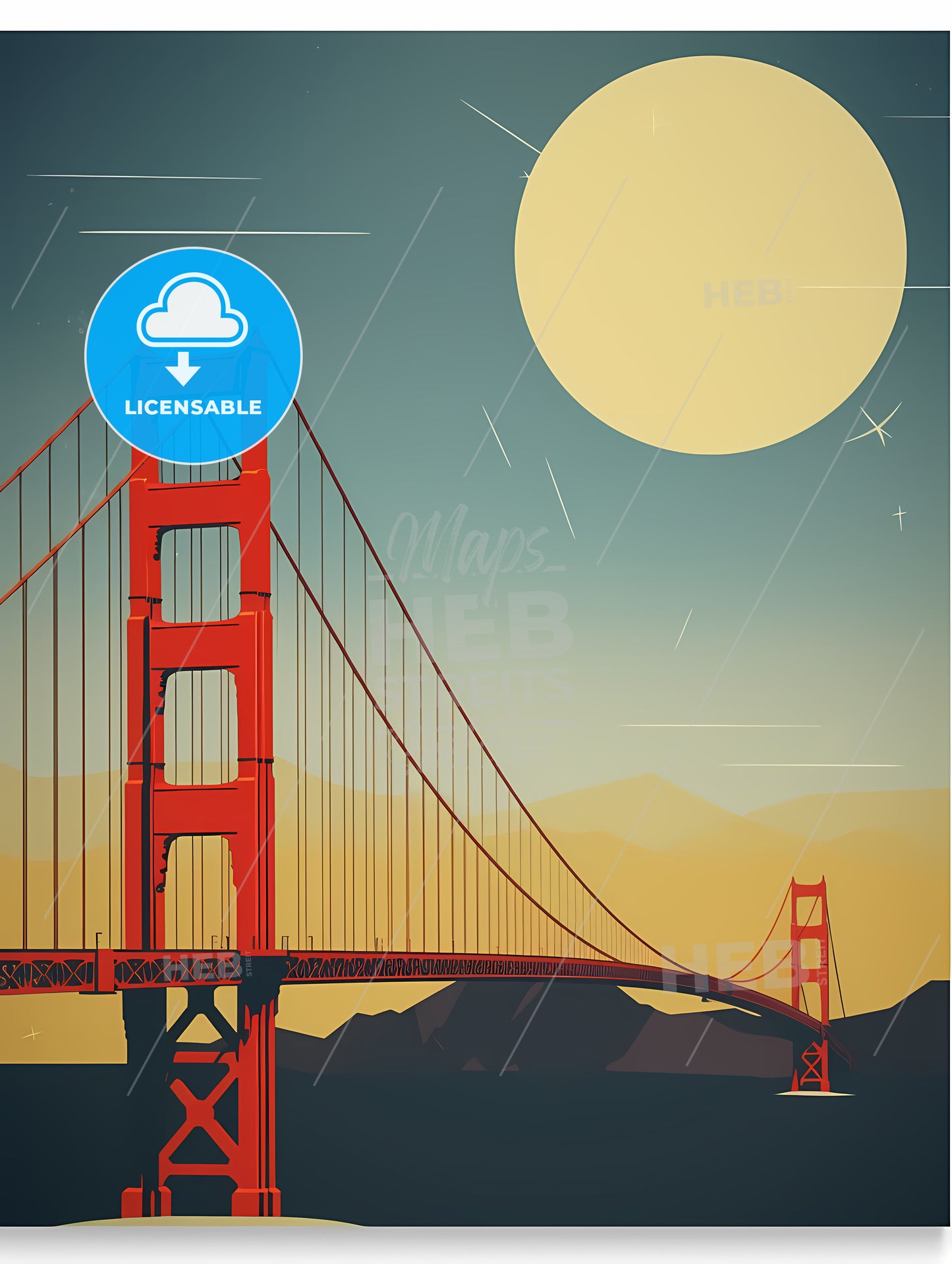 A Red Bridge Over Water