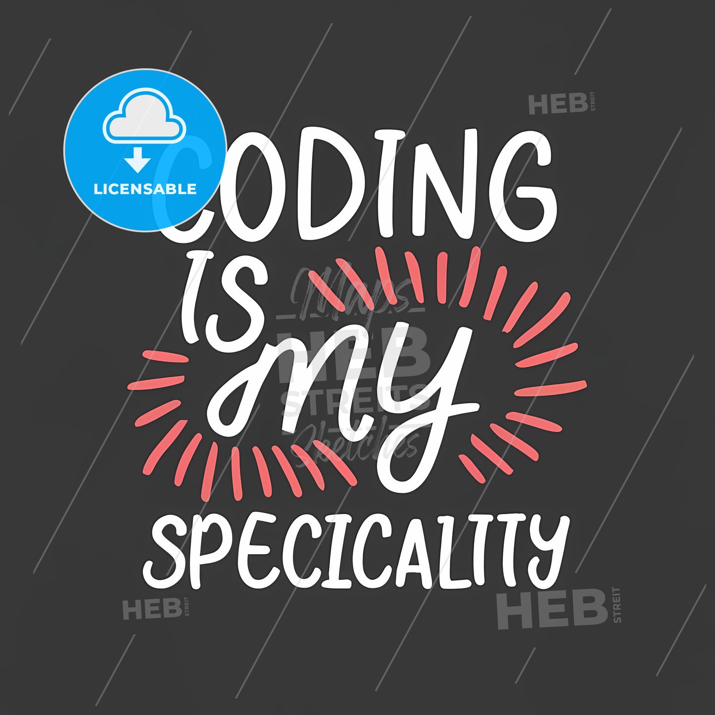 Coming Is My Specicality - A Black Background With White Text