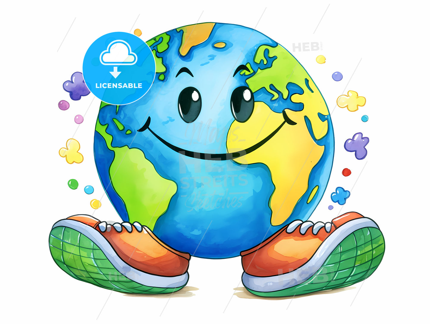 Cartoon Of A Planet Earth