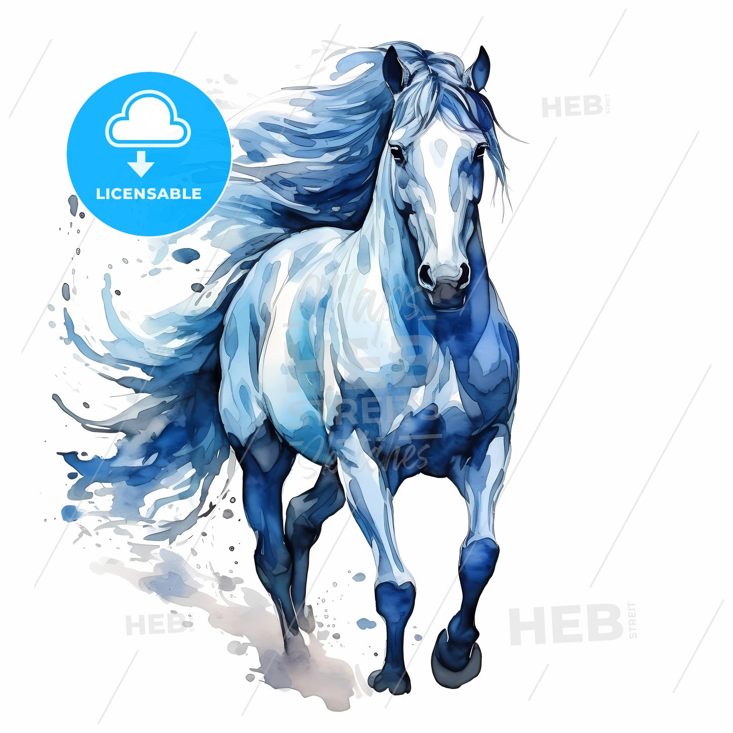 Watercolor Of A Horse