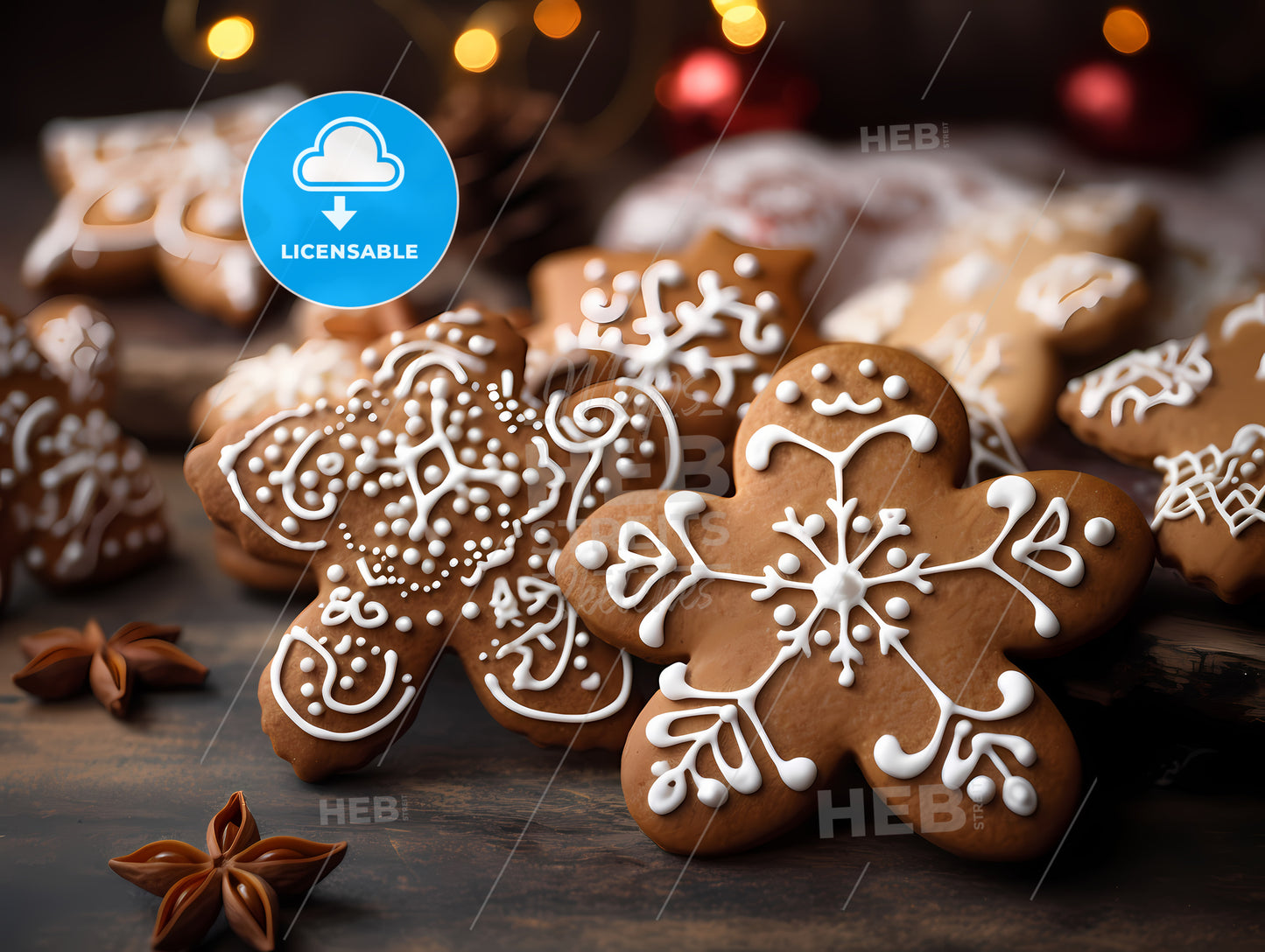 Group Of Gingerbread Cookies