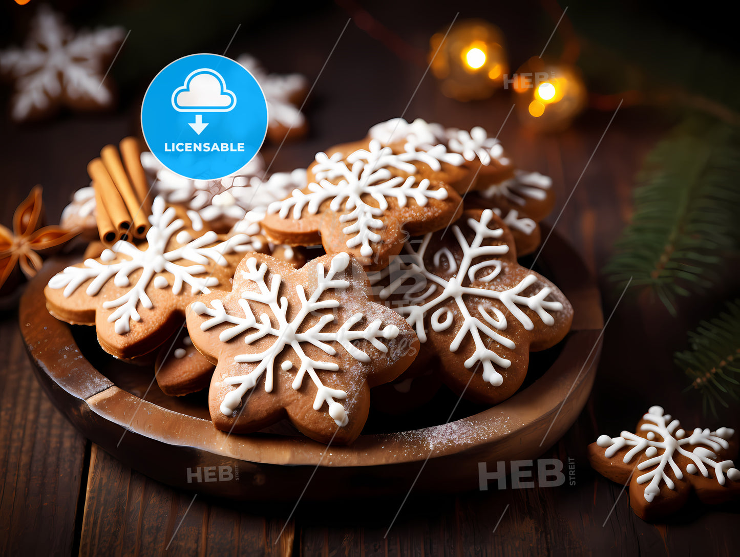 Plate Of Gingerbread Cookies