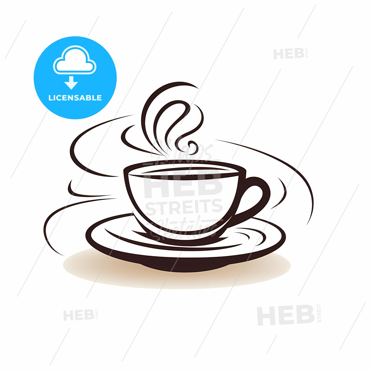 Cup Of Coffee On A Saucer