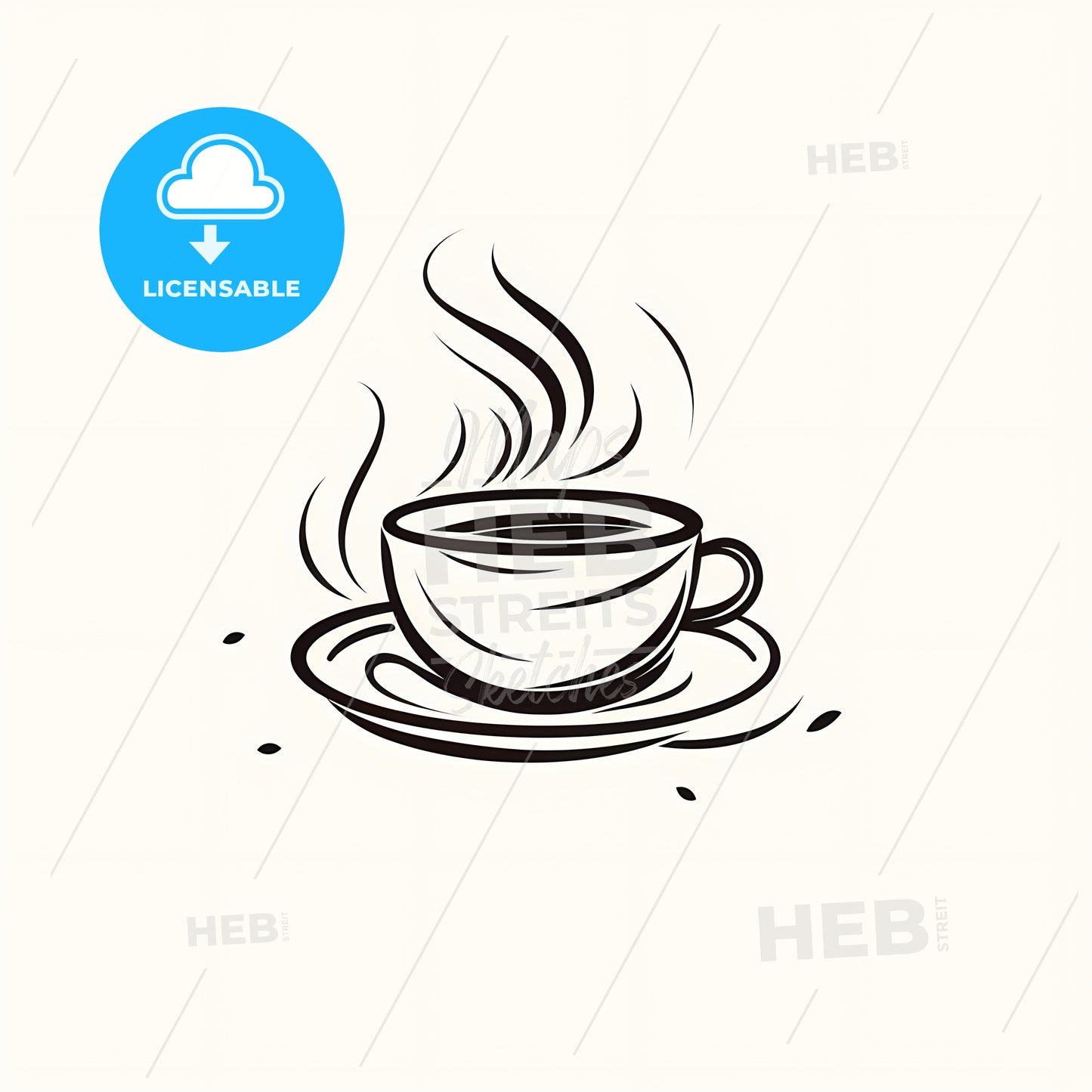 Cup Of Coffee On A Saucer