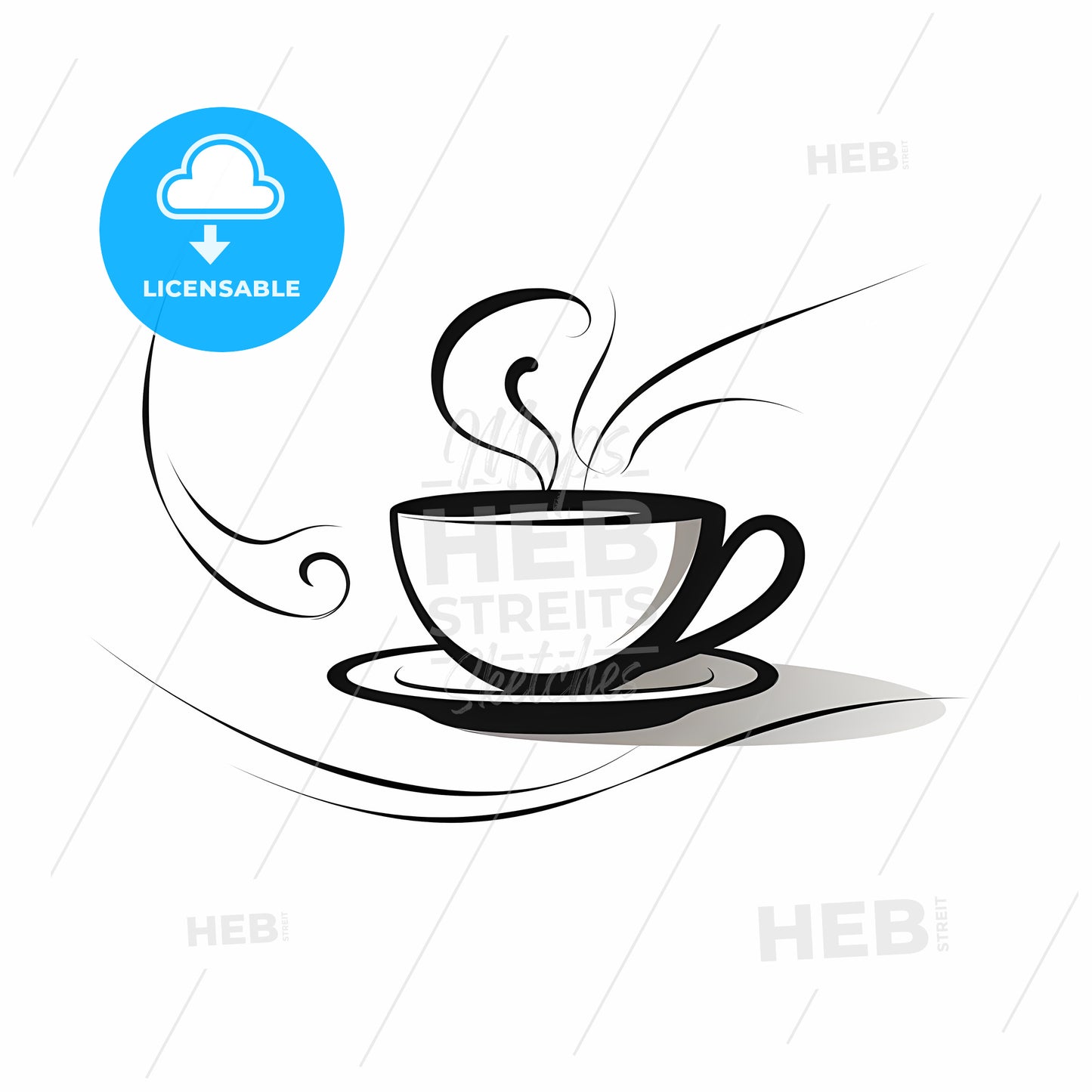 Cup Of Coffee With Steam Coming Out Of It