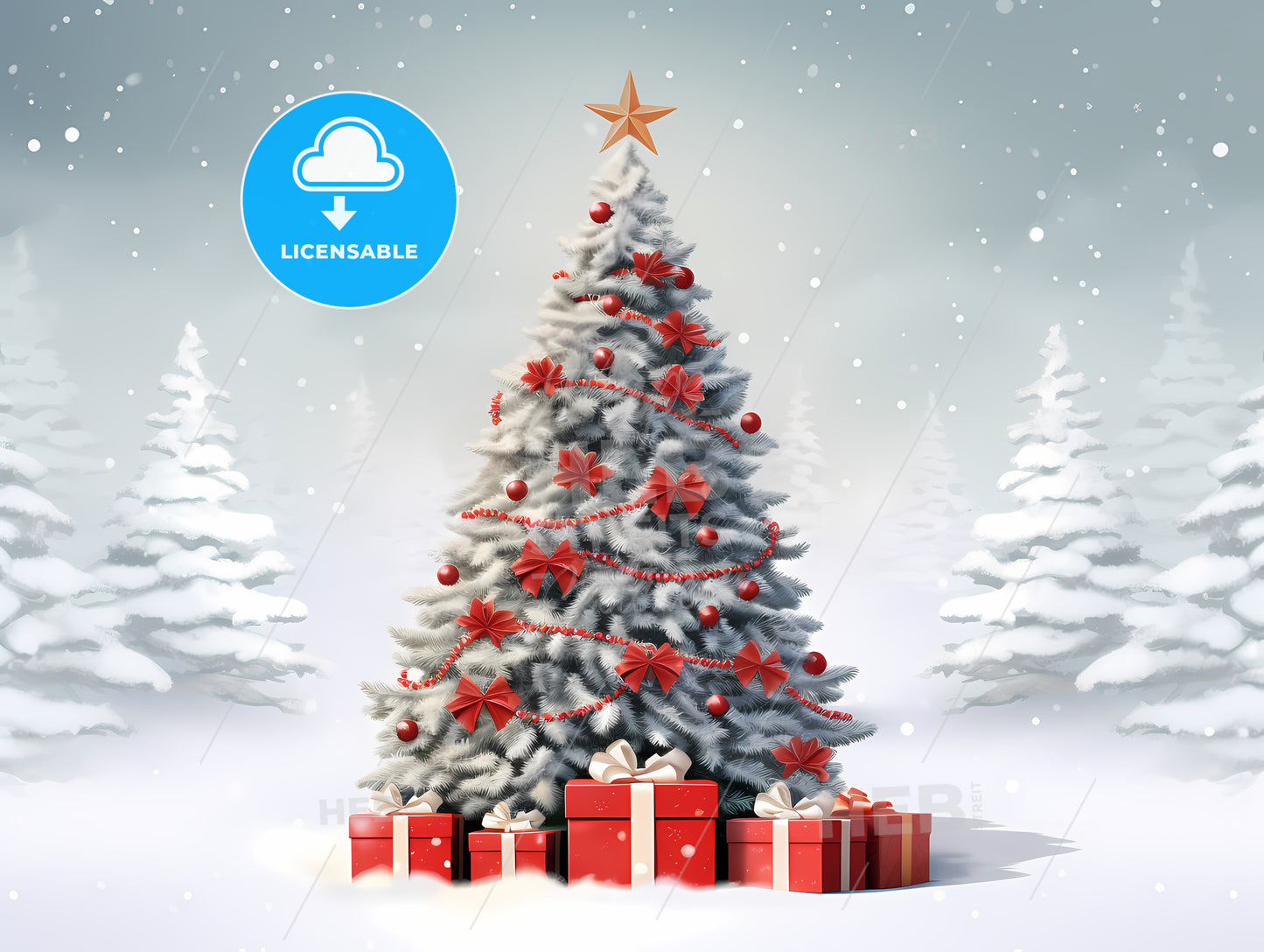 Christmas Tree With Presents