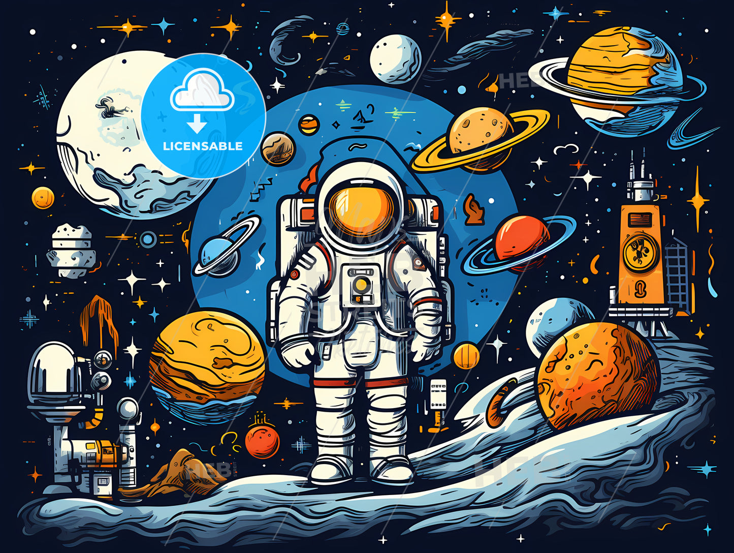 An Astronaut In Space