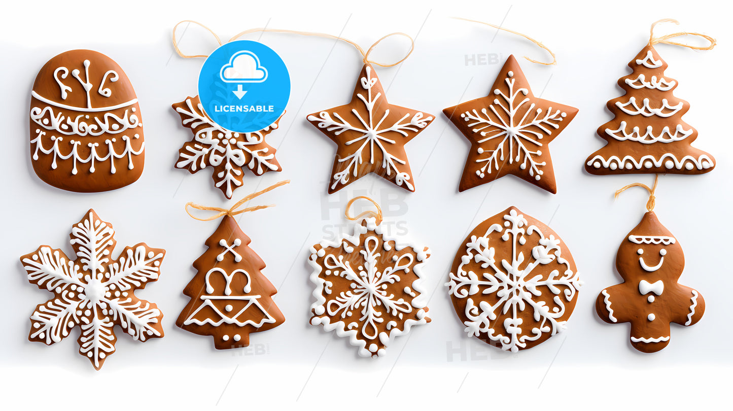 Group Of Gingerbread Cookies