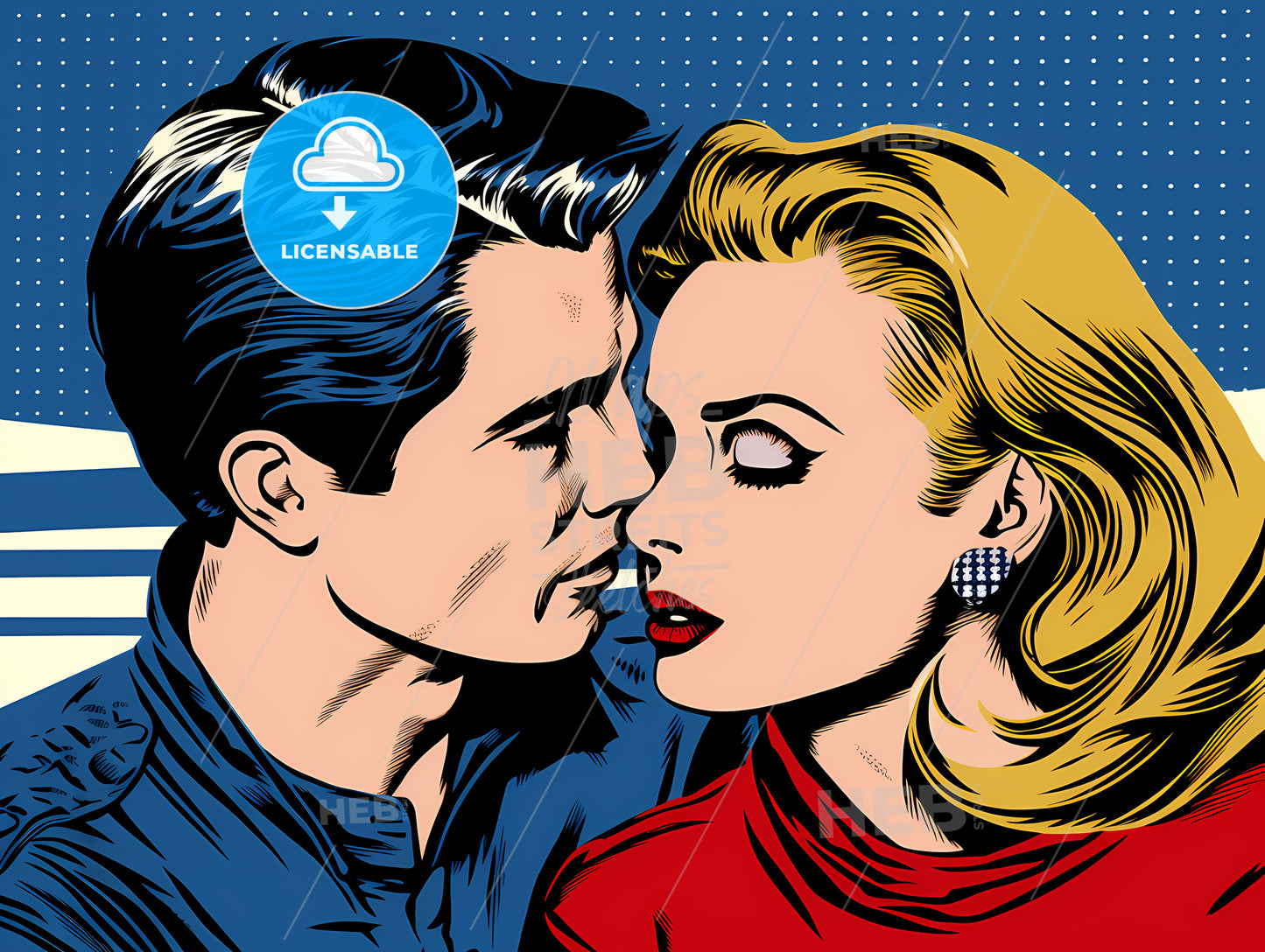 Man And Woman Kissing