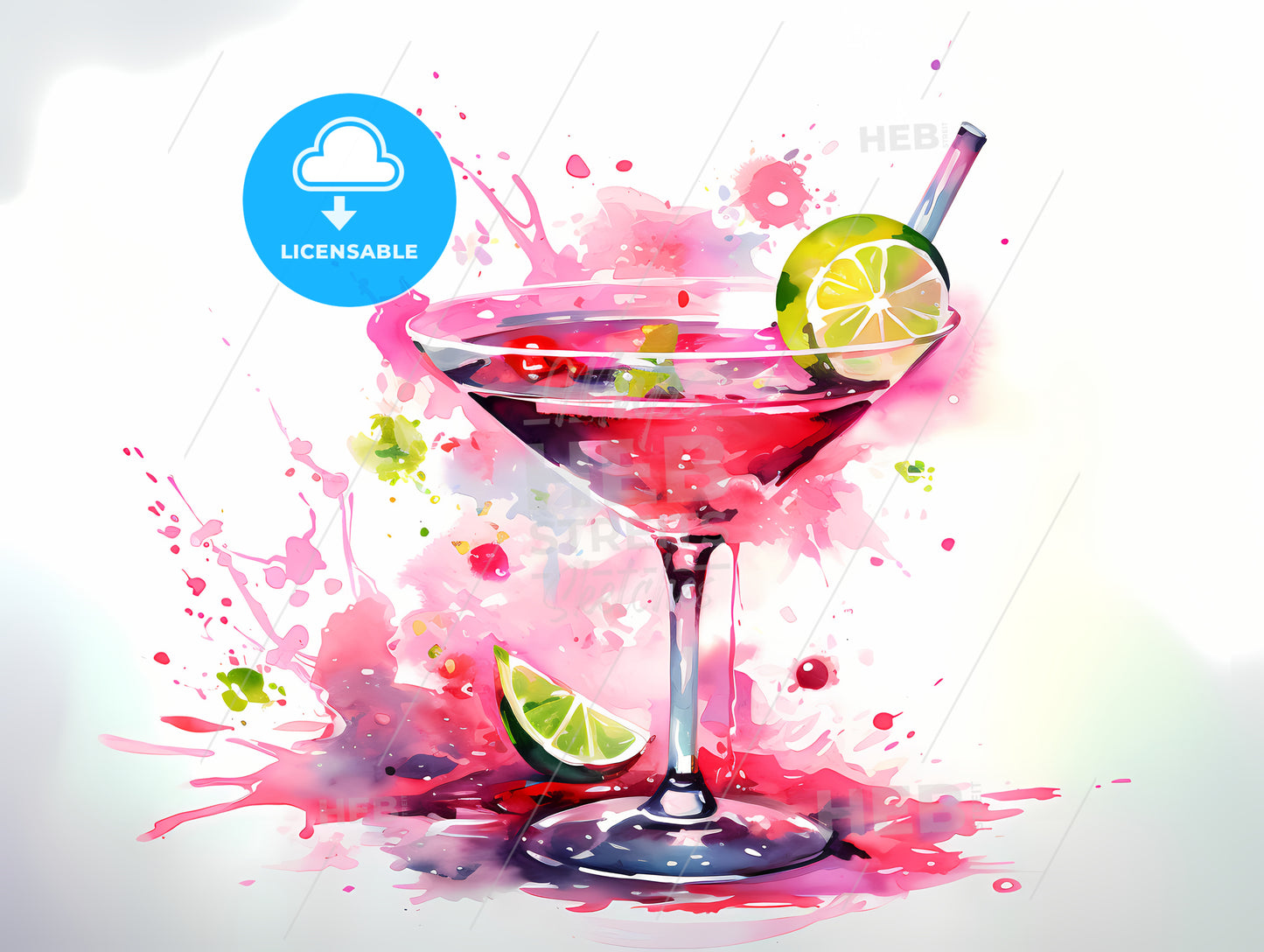 Watercolor Painting Of A Drink