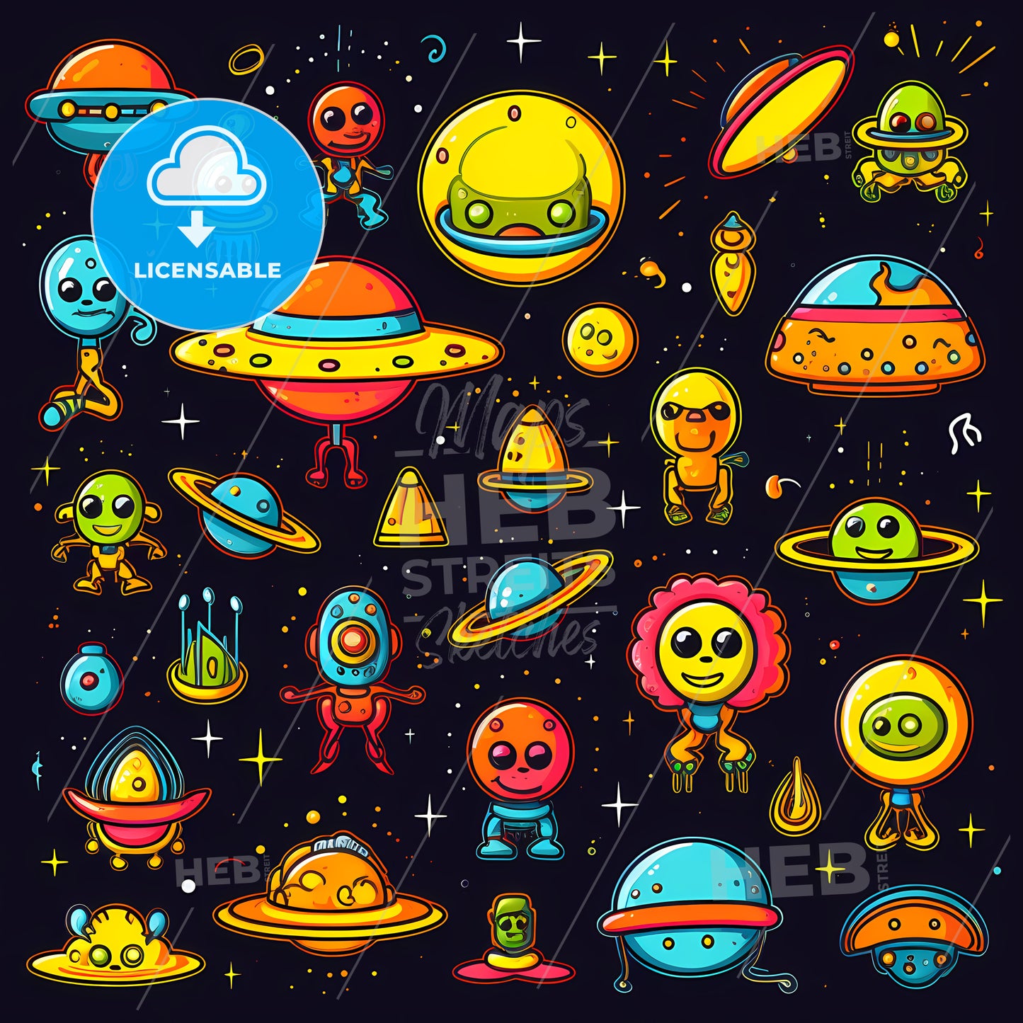 Group Of Cartoon Characters