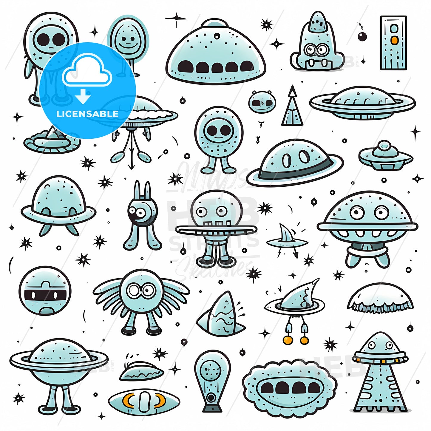 Group Of Cartoon Characters