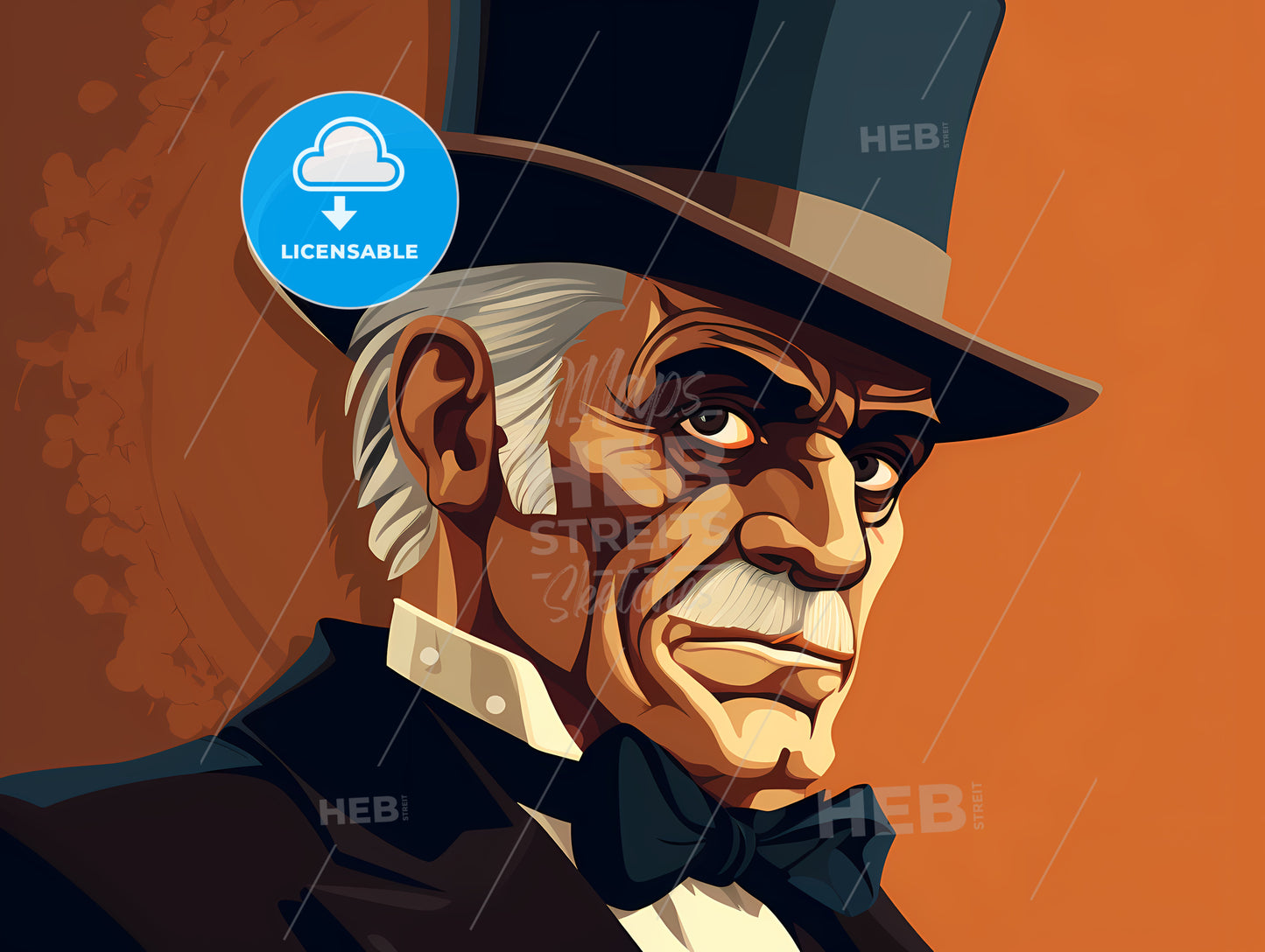 Man Wearing A Top Hat