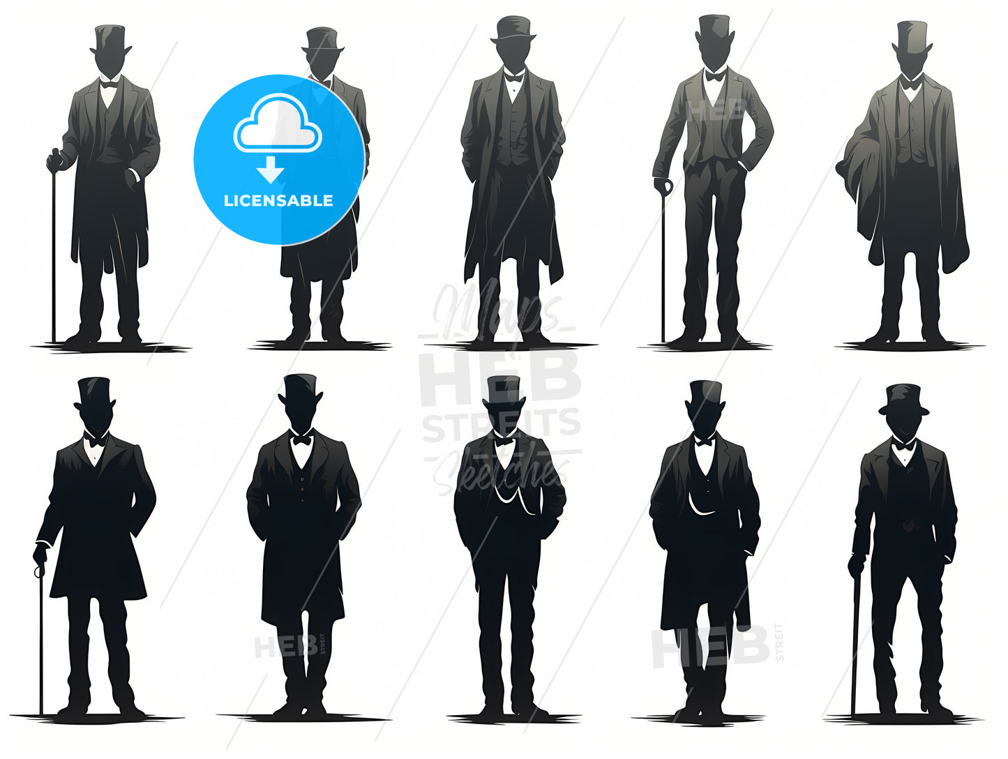 Group Of Men In Suits