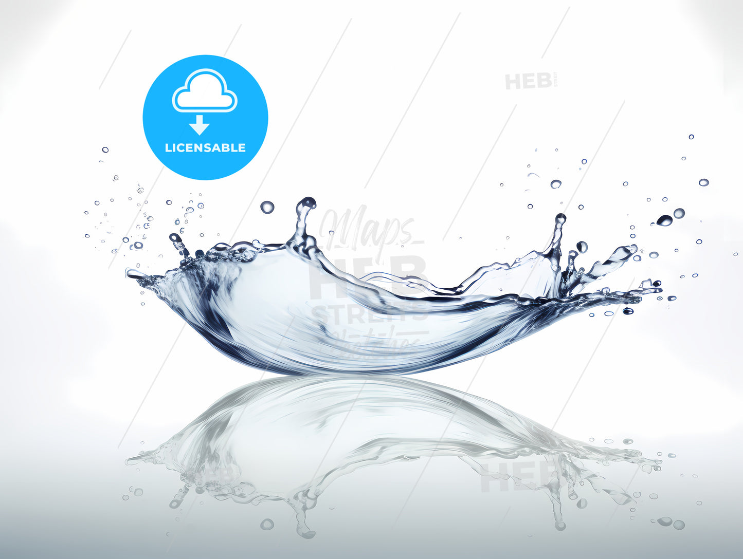 Water Splashing On A Surface