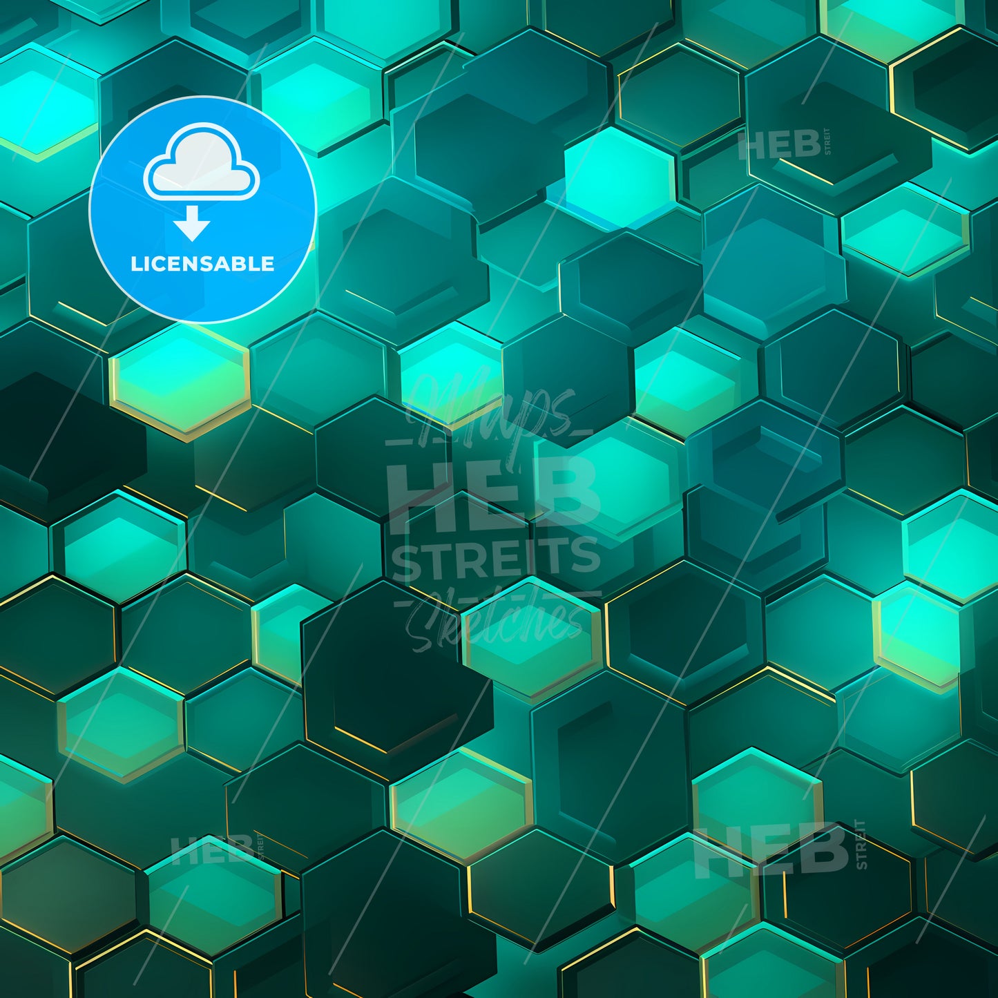 Close Up Of Hexagons