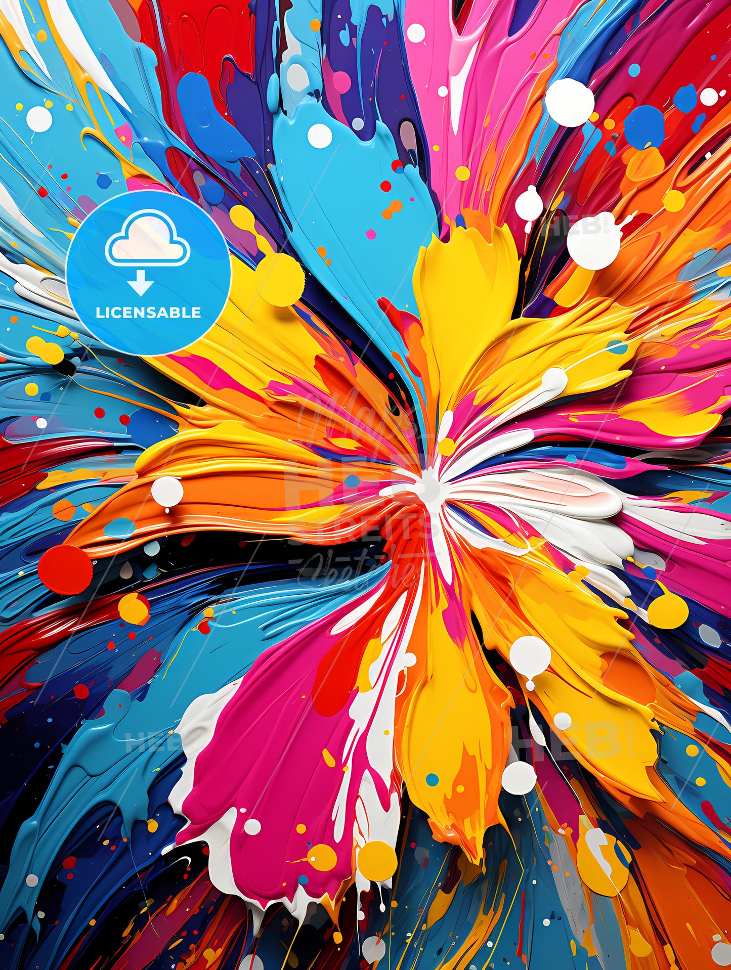 Colorful Paint Splatter