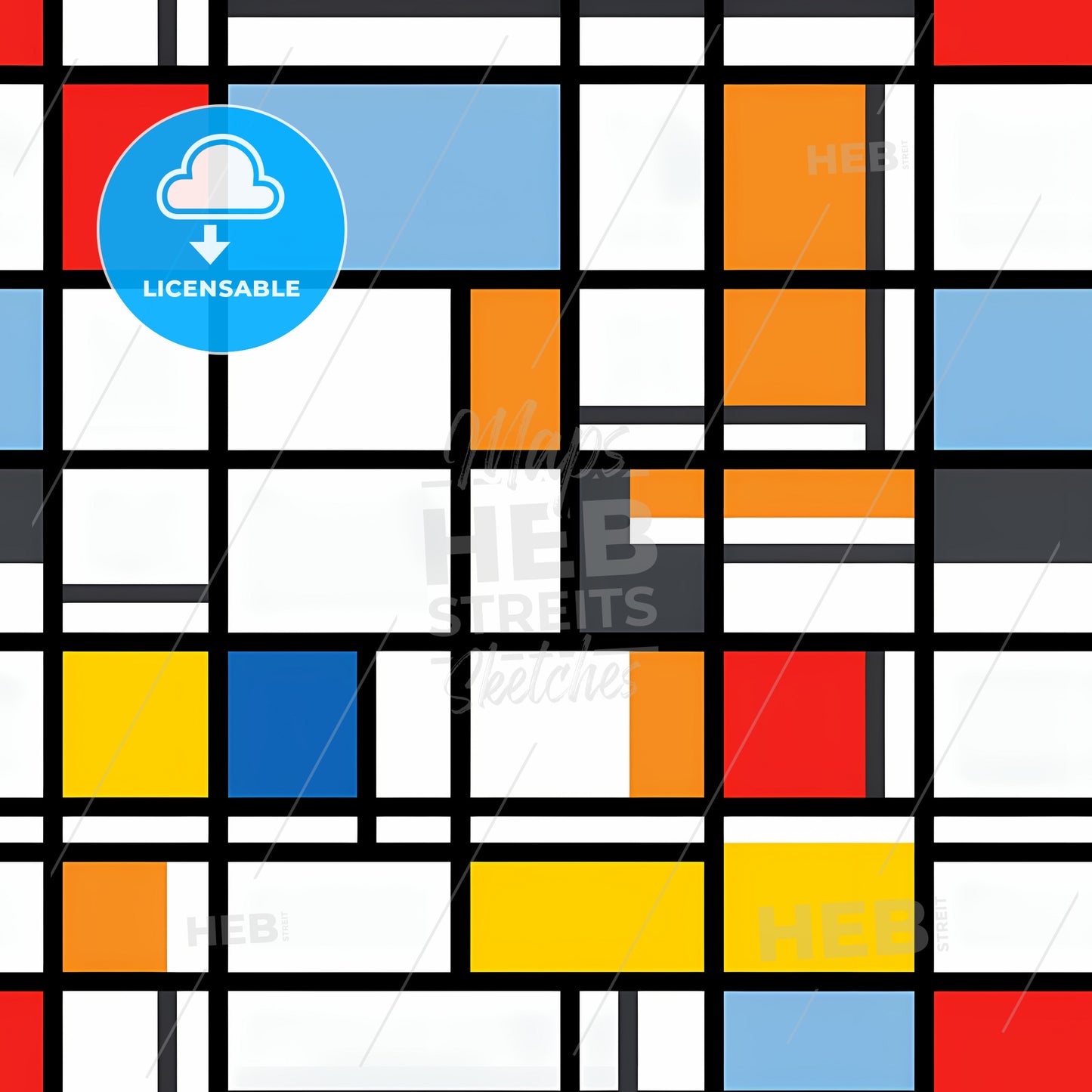 Colorful Squares And Lines