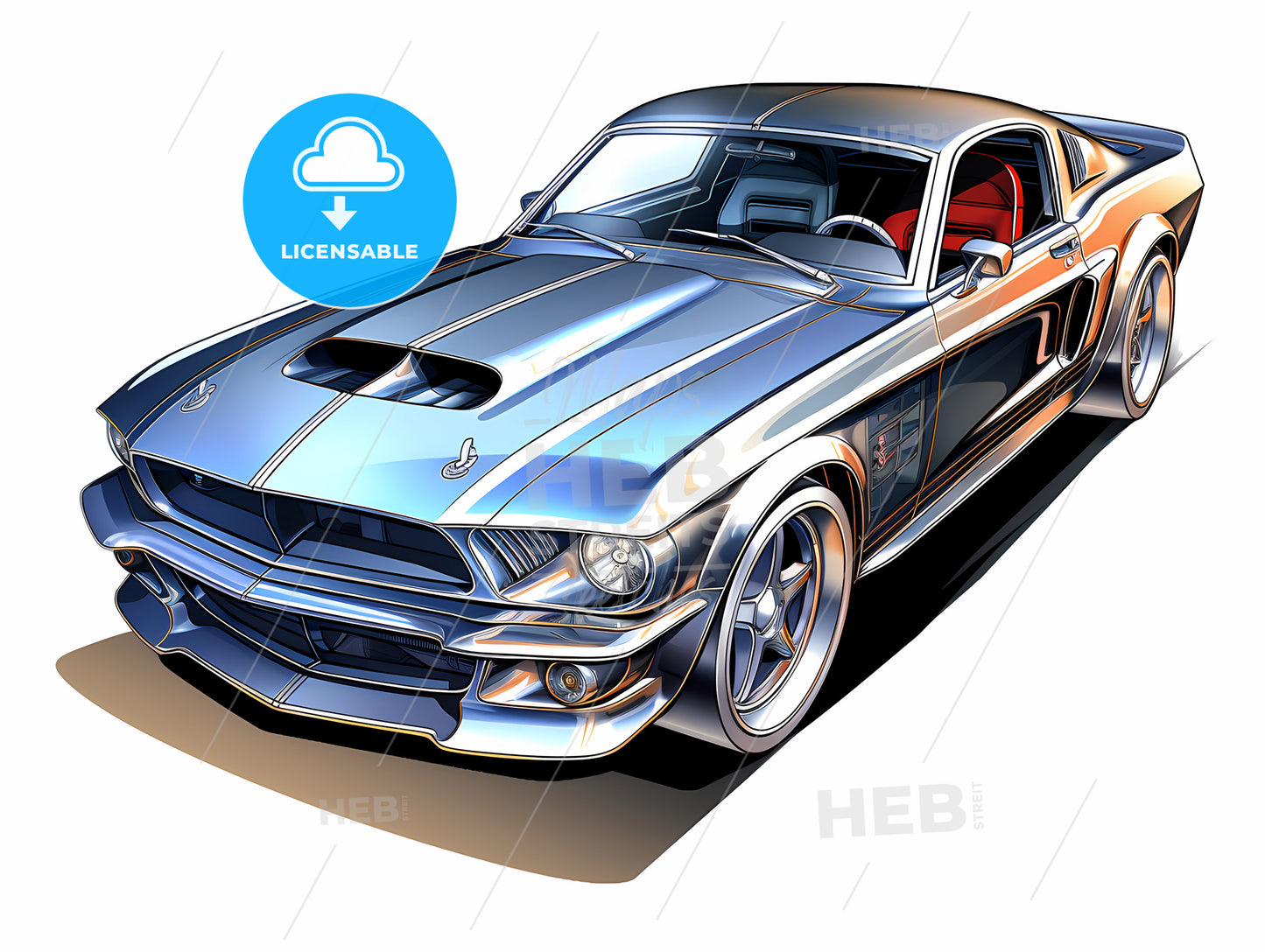 Car With A White Background