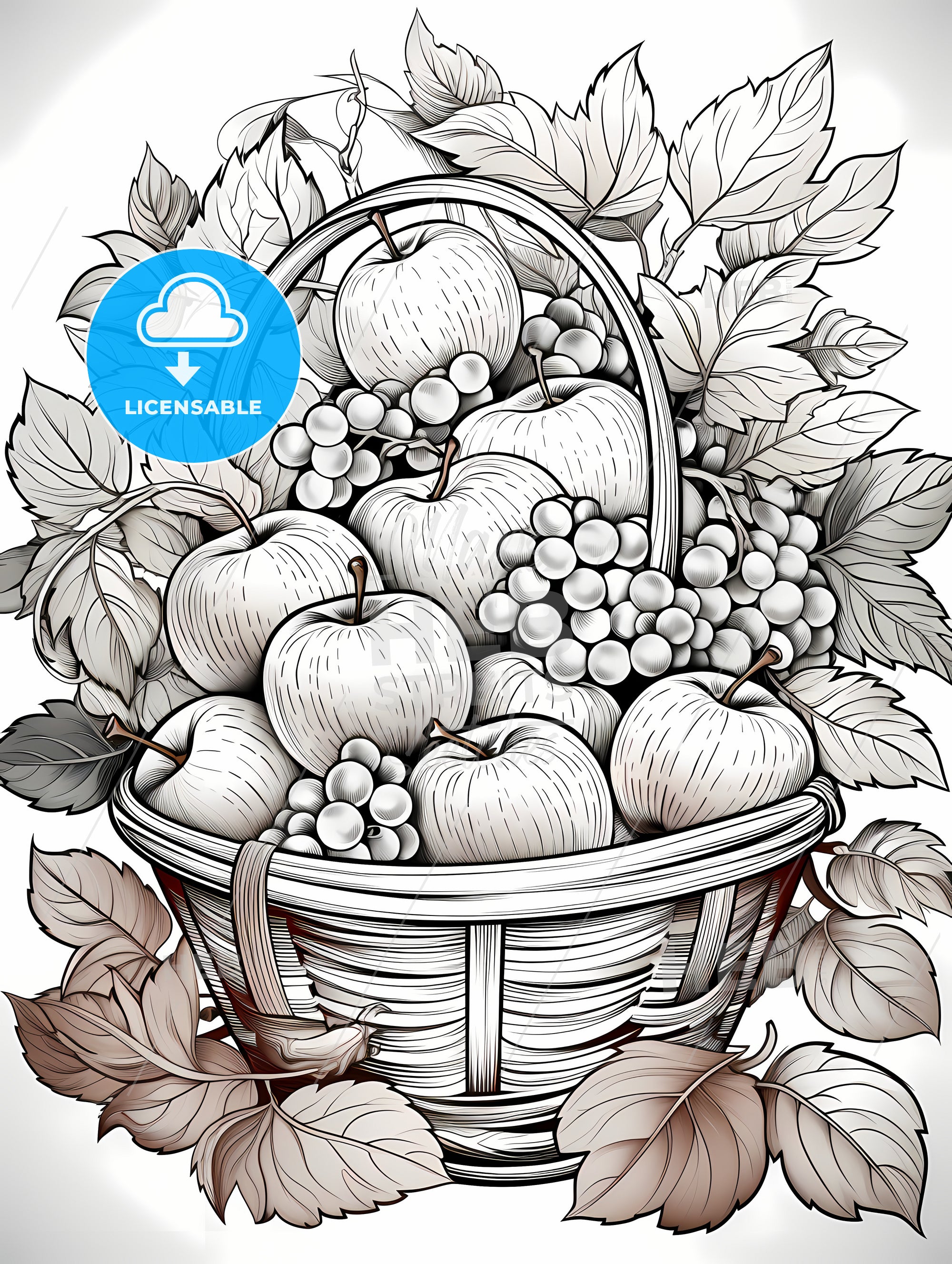 Wicker Basket Svg - Etsy Israel, image size:2000x2655