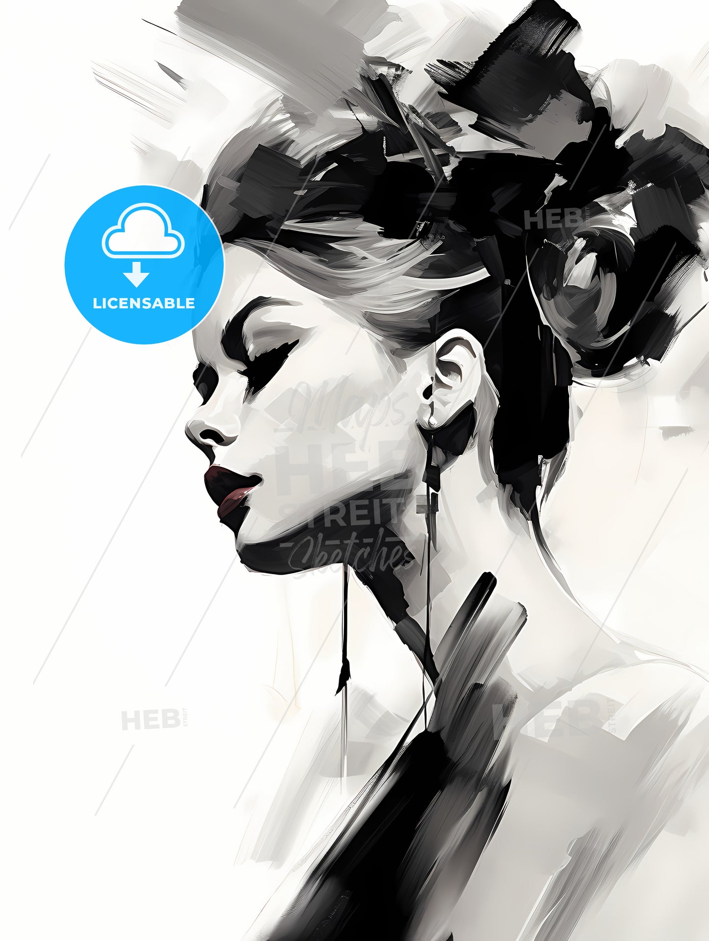 Woman With A Hair Updo