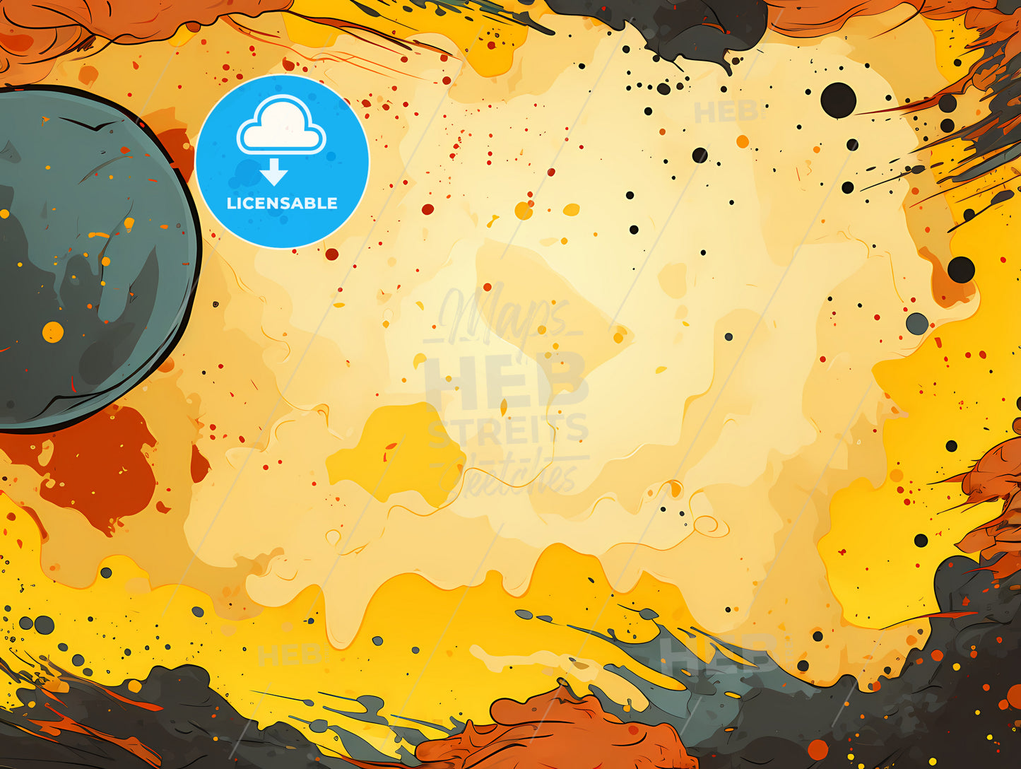 Colorful Background With A Circle