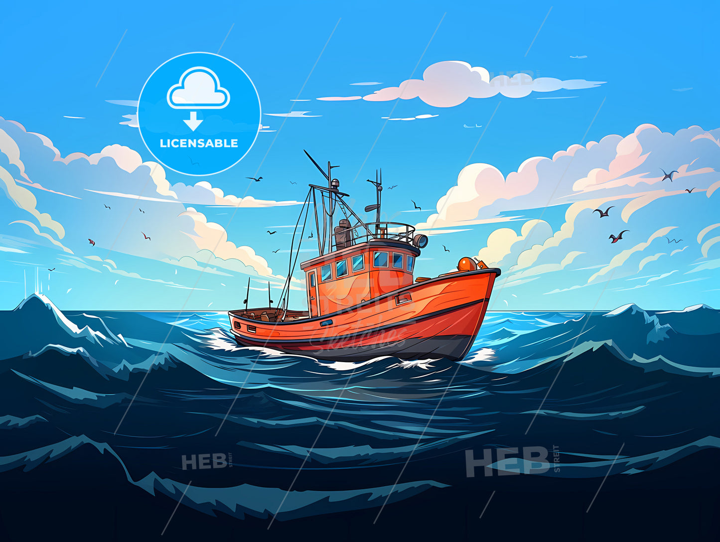Boat In The Ocean
