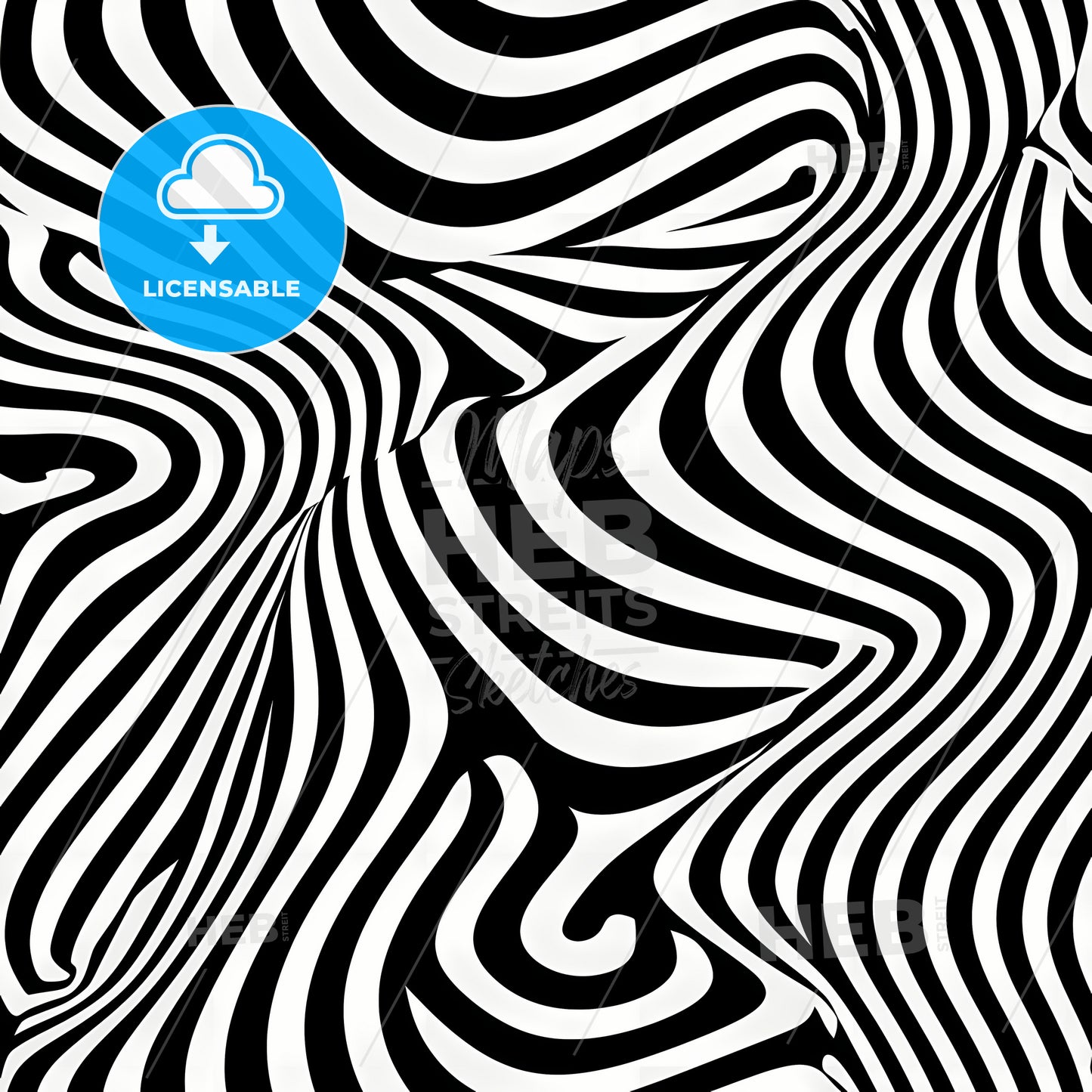 Black And White Striped Pattern