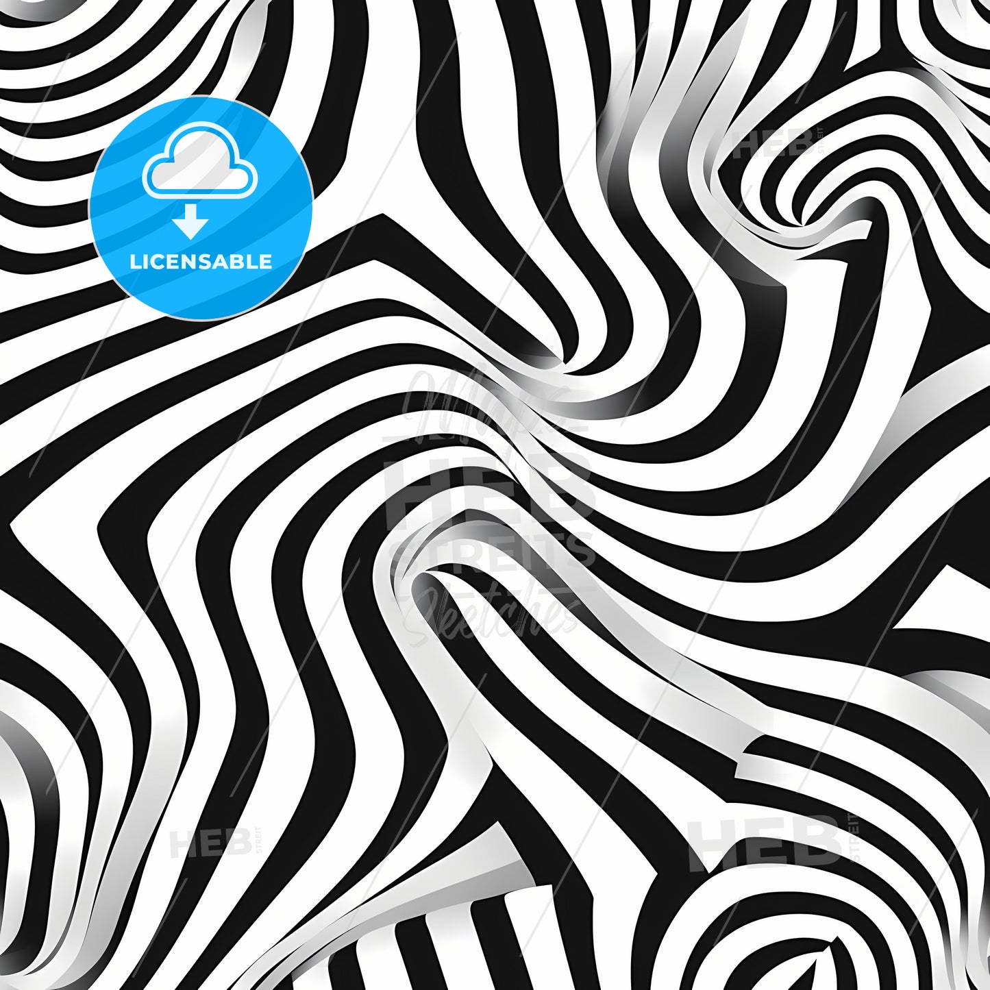 Black And White Striped Pattern