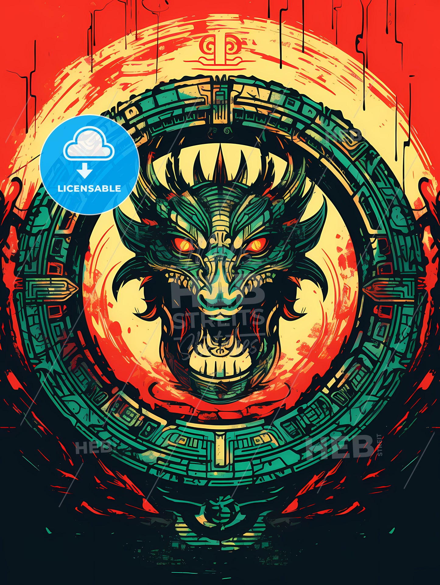 Dragon Head In A Circle