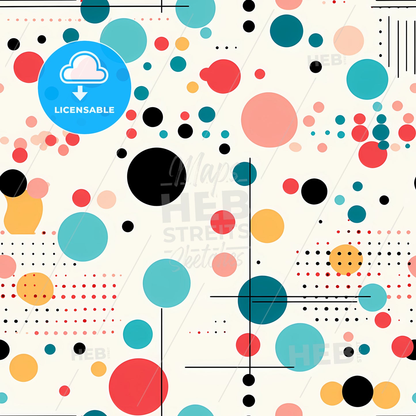 Colorful Circles And Lines