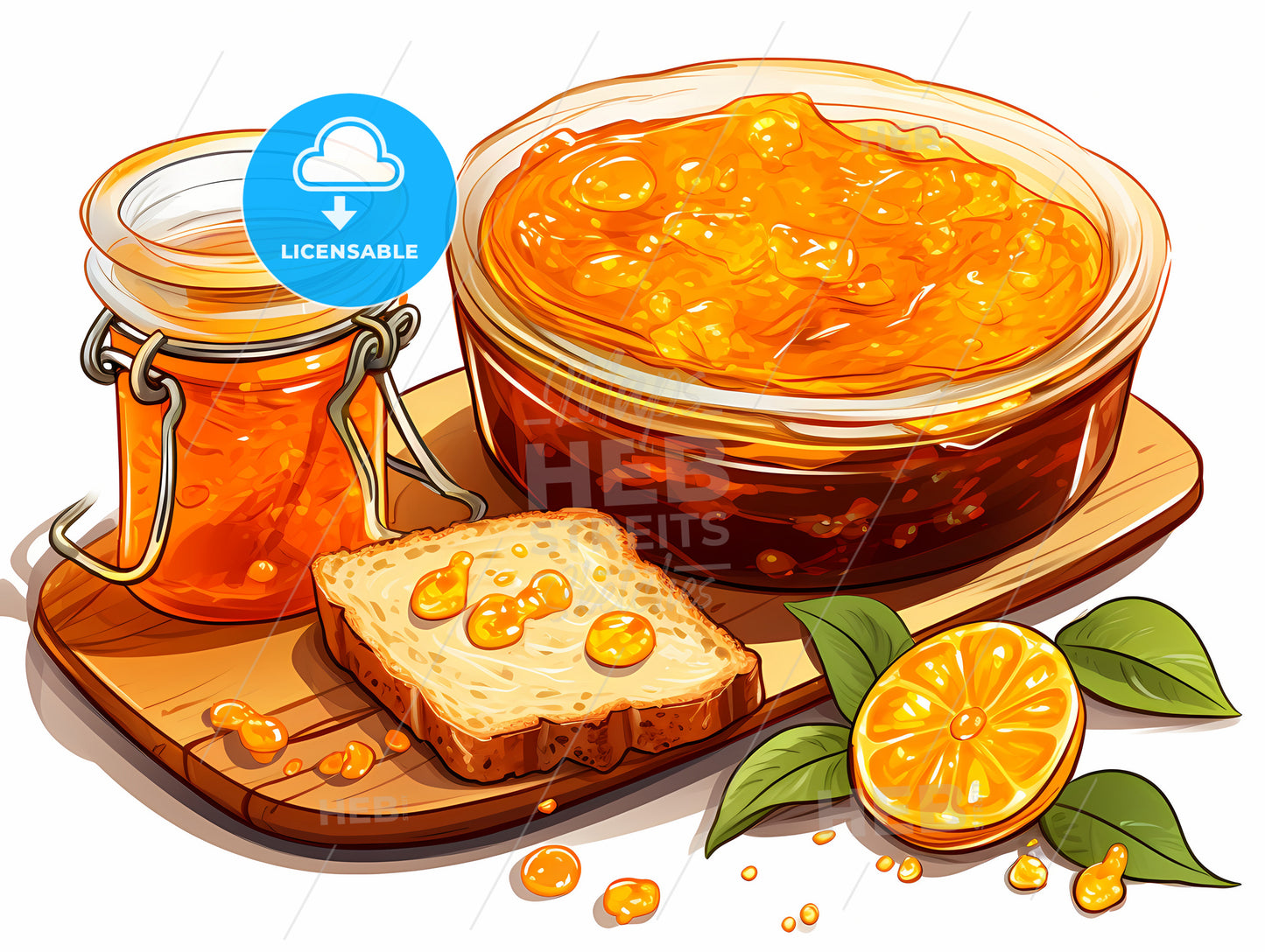 Food On A Cutting Board