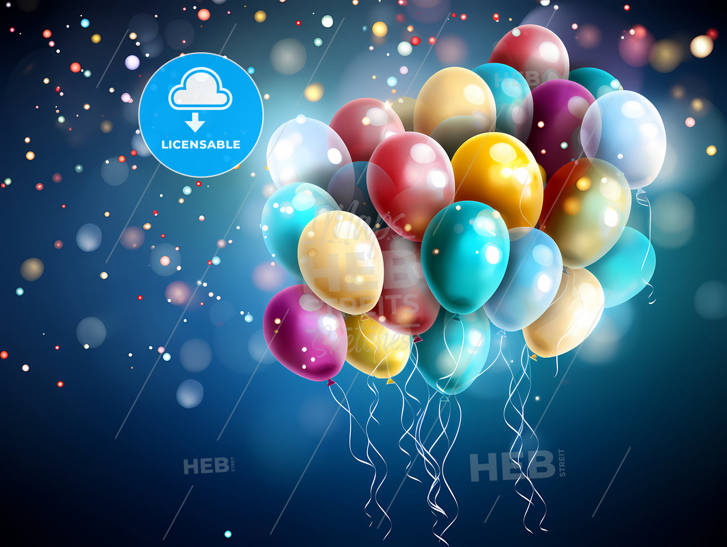 Bunch Of Balloons In The Sky