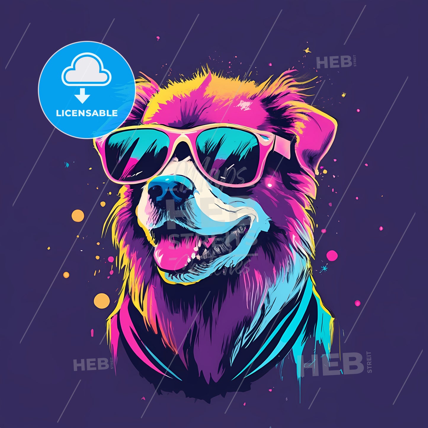 A Dog Wearing Sunglasses