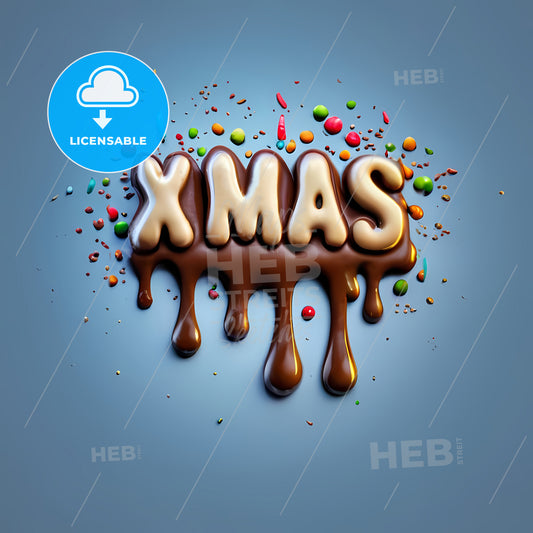 Xmas - A Melted Chocolate With Letters