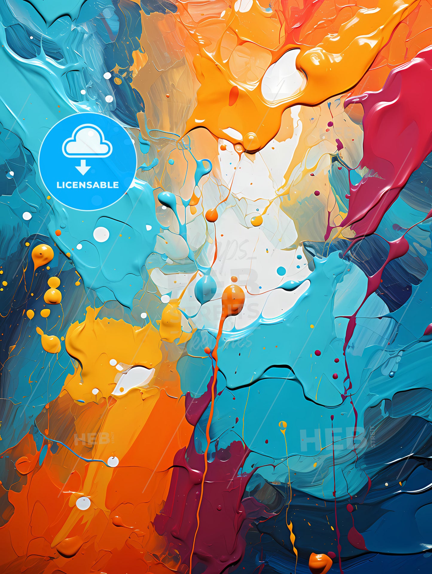 Background with oil ink drops