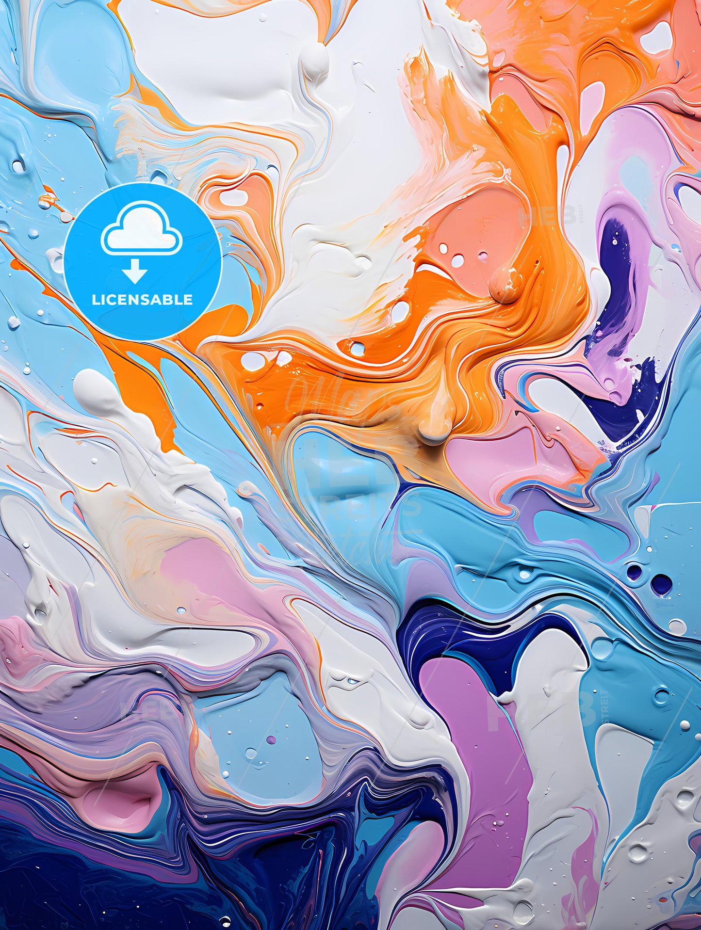 Background with oil ink drops