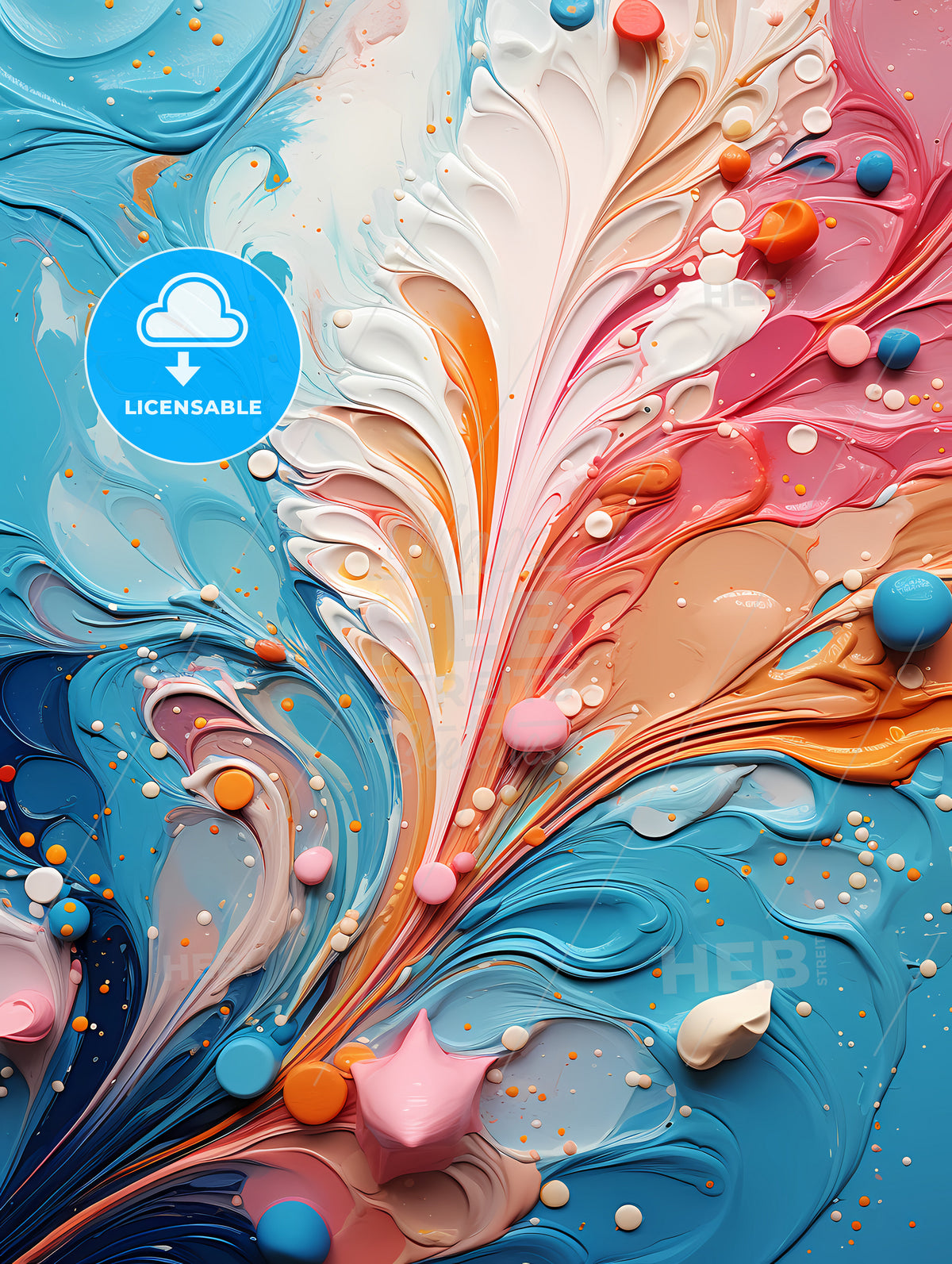 Background with oil ink drops