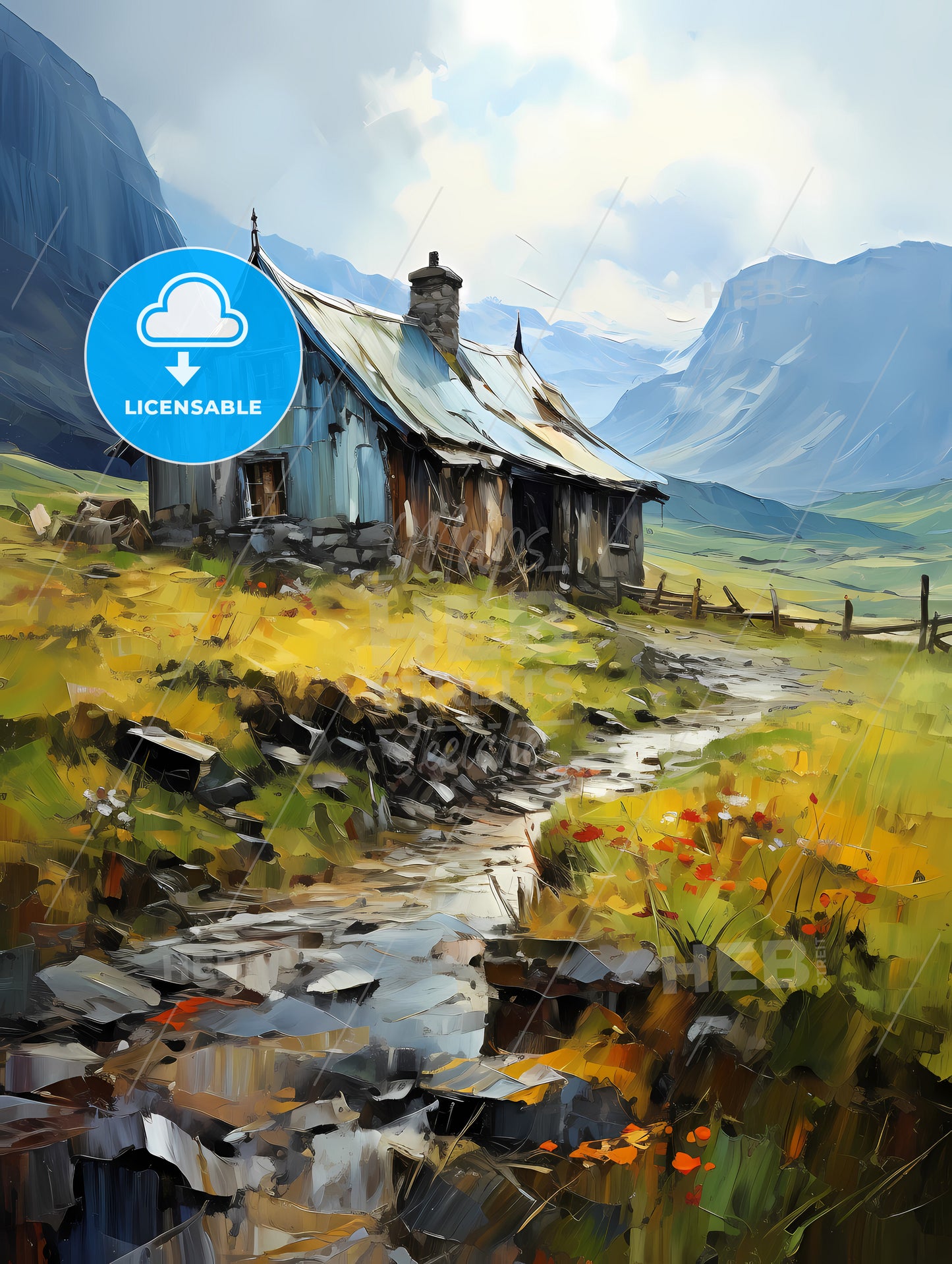 celand. Old farmer houses near Skaftafell