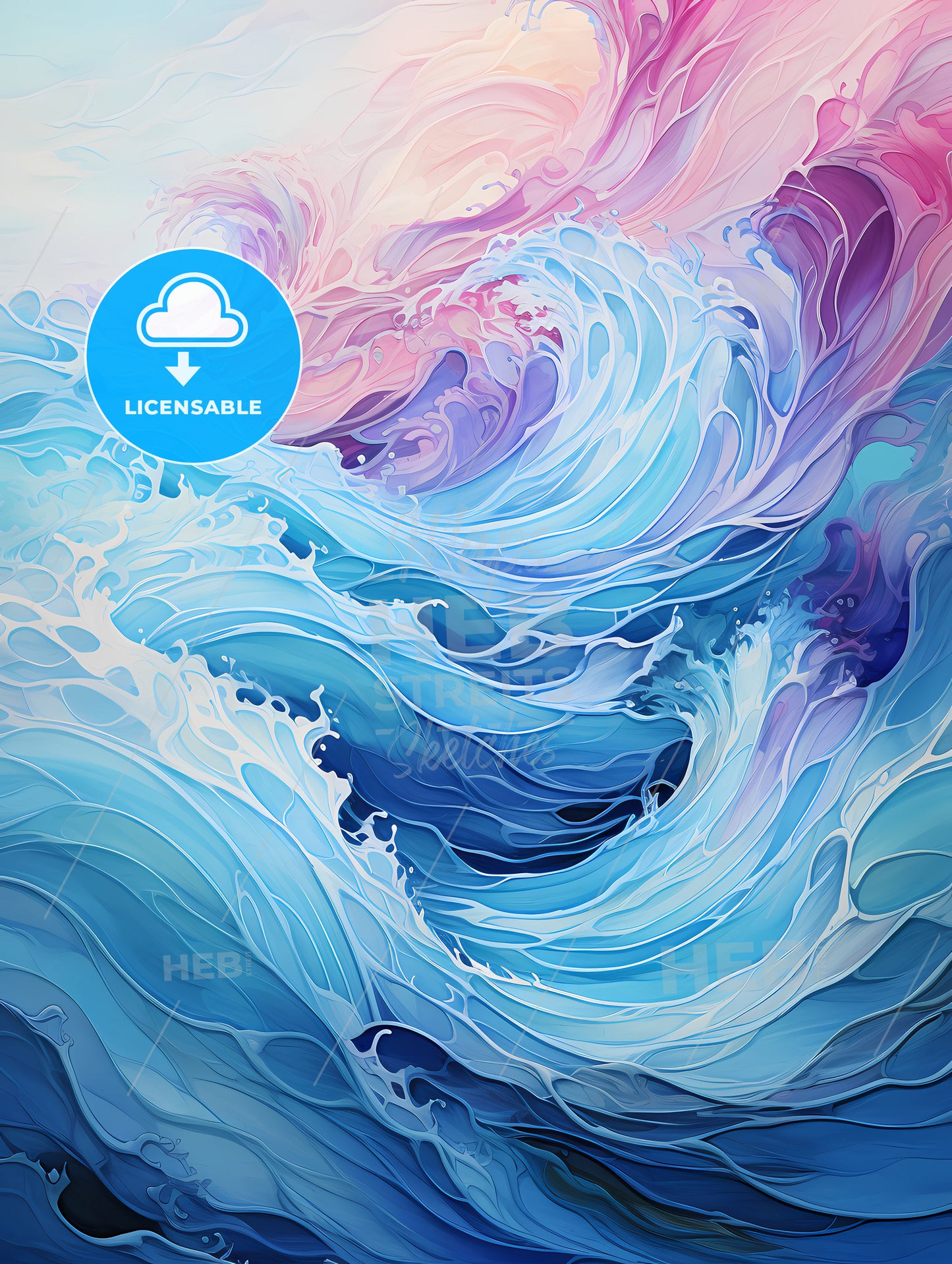 Close-Up of Wave Metal Plate