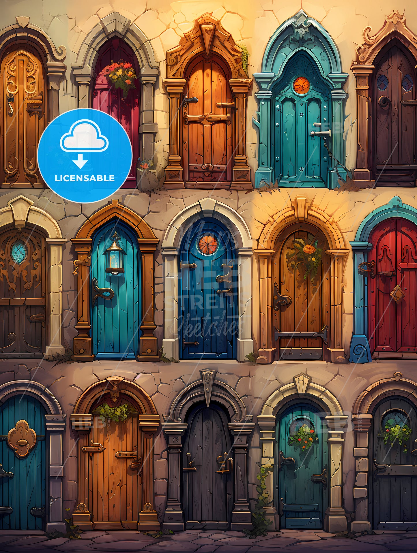 Compilation of old doors