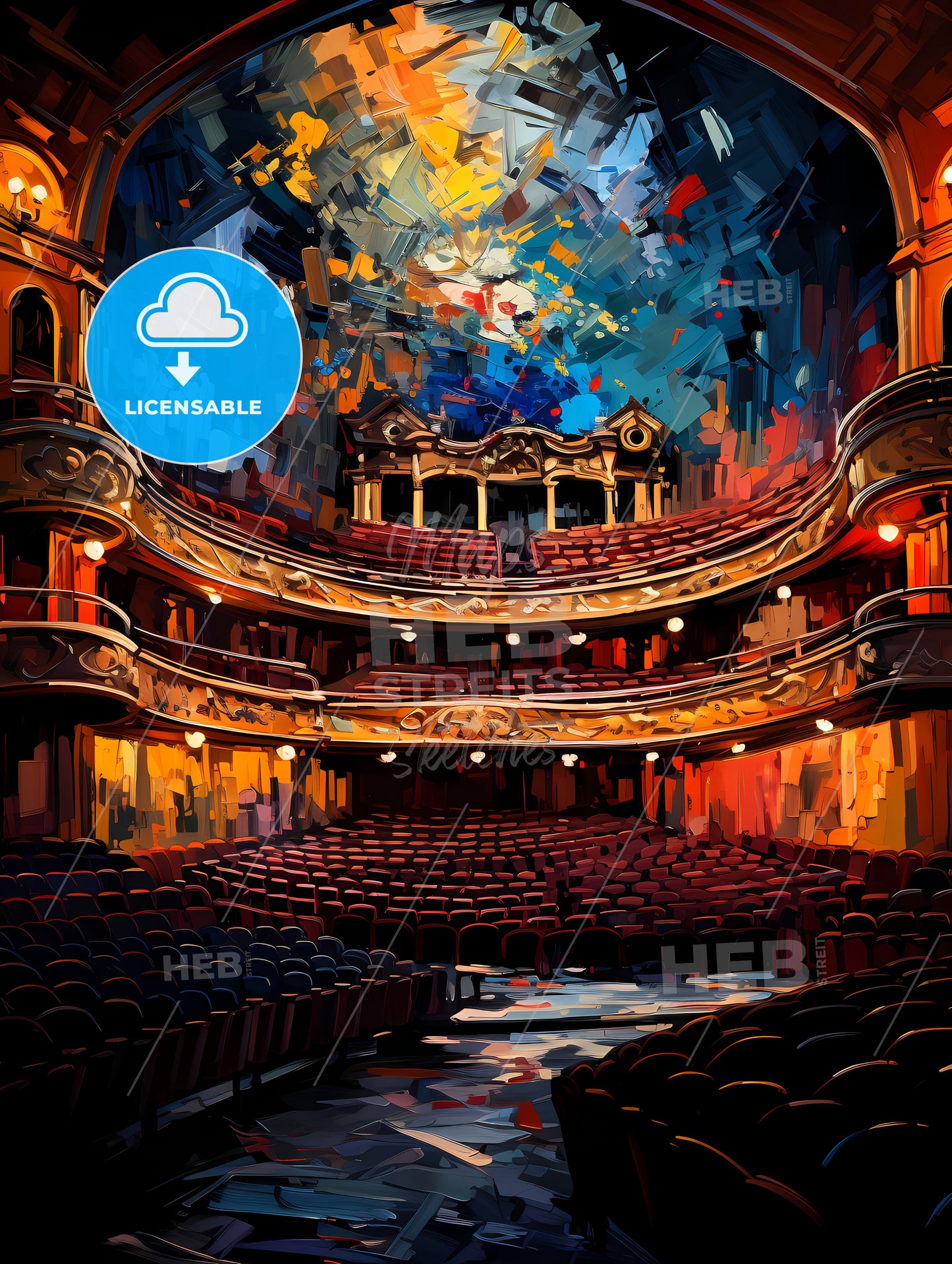 Cool retro style theater design from the 1950 s