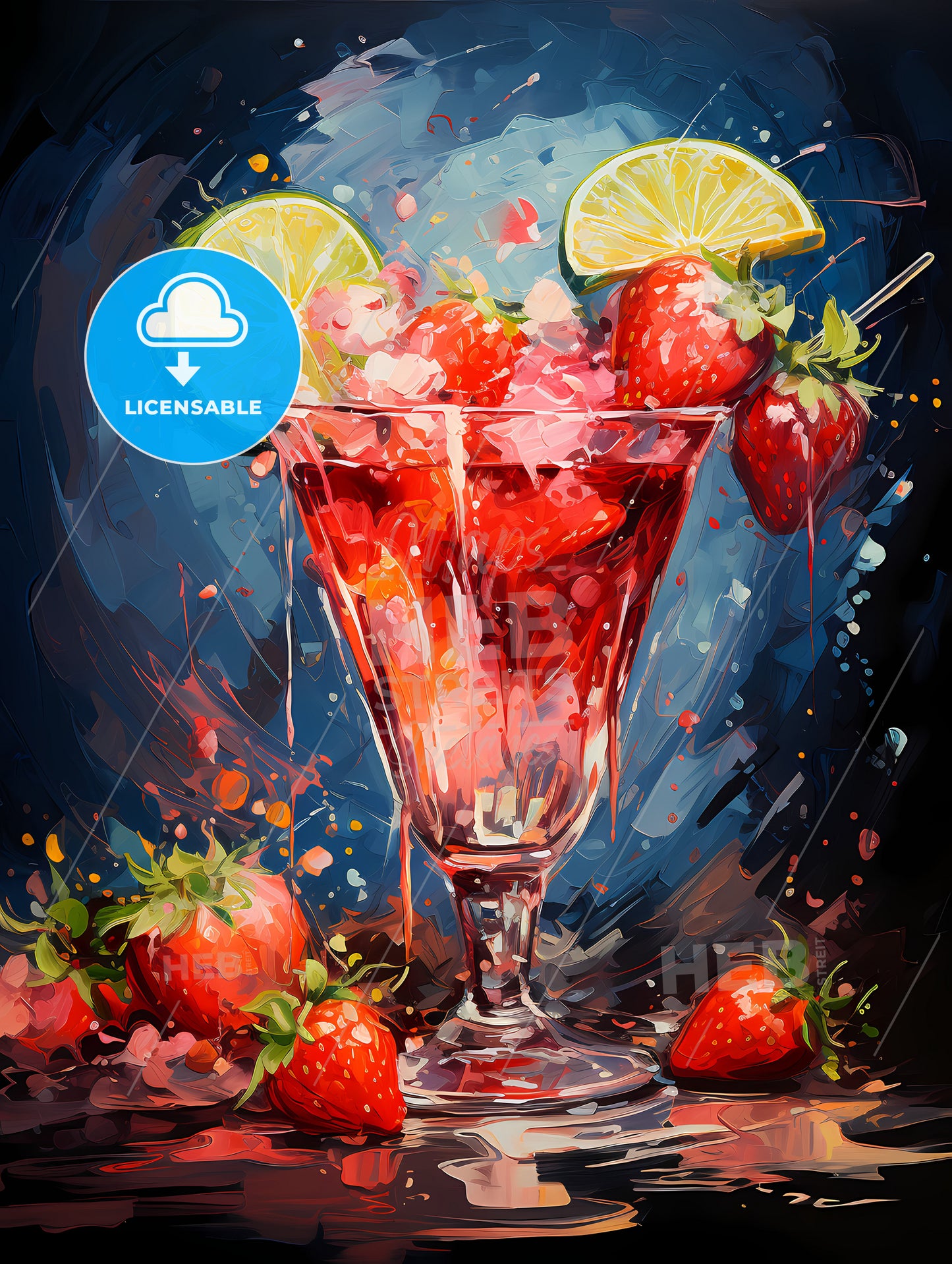 Strawberry Margarita Cocktail