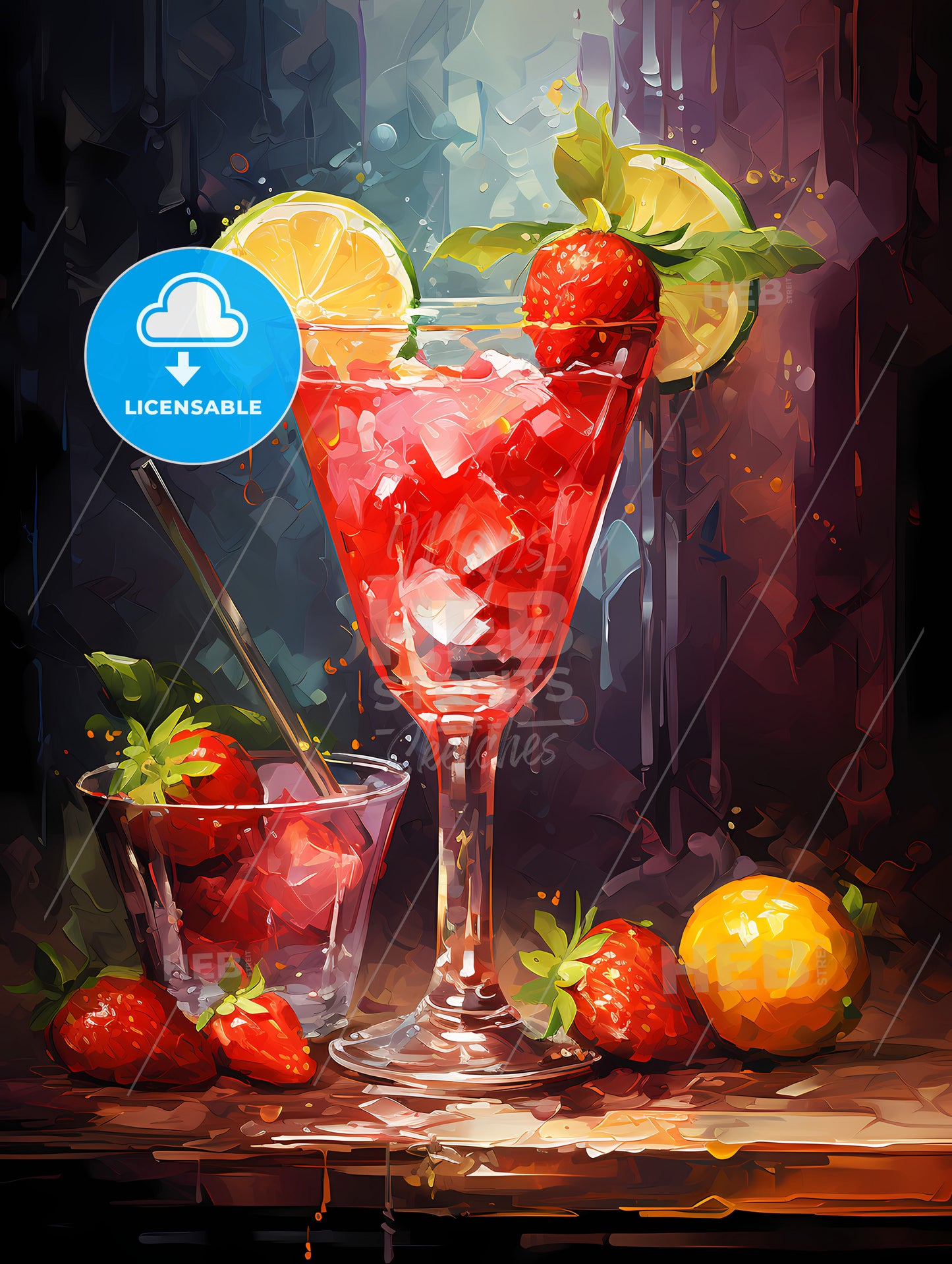 Strawberry Margarita Cocktail