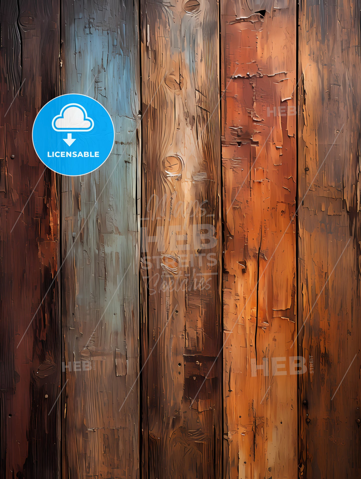 The Old brown wooden wall